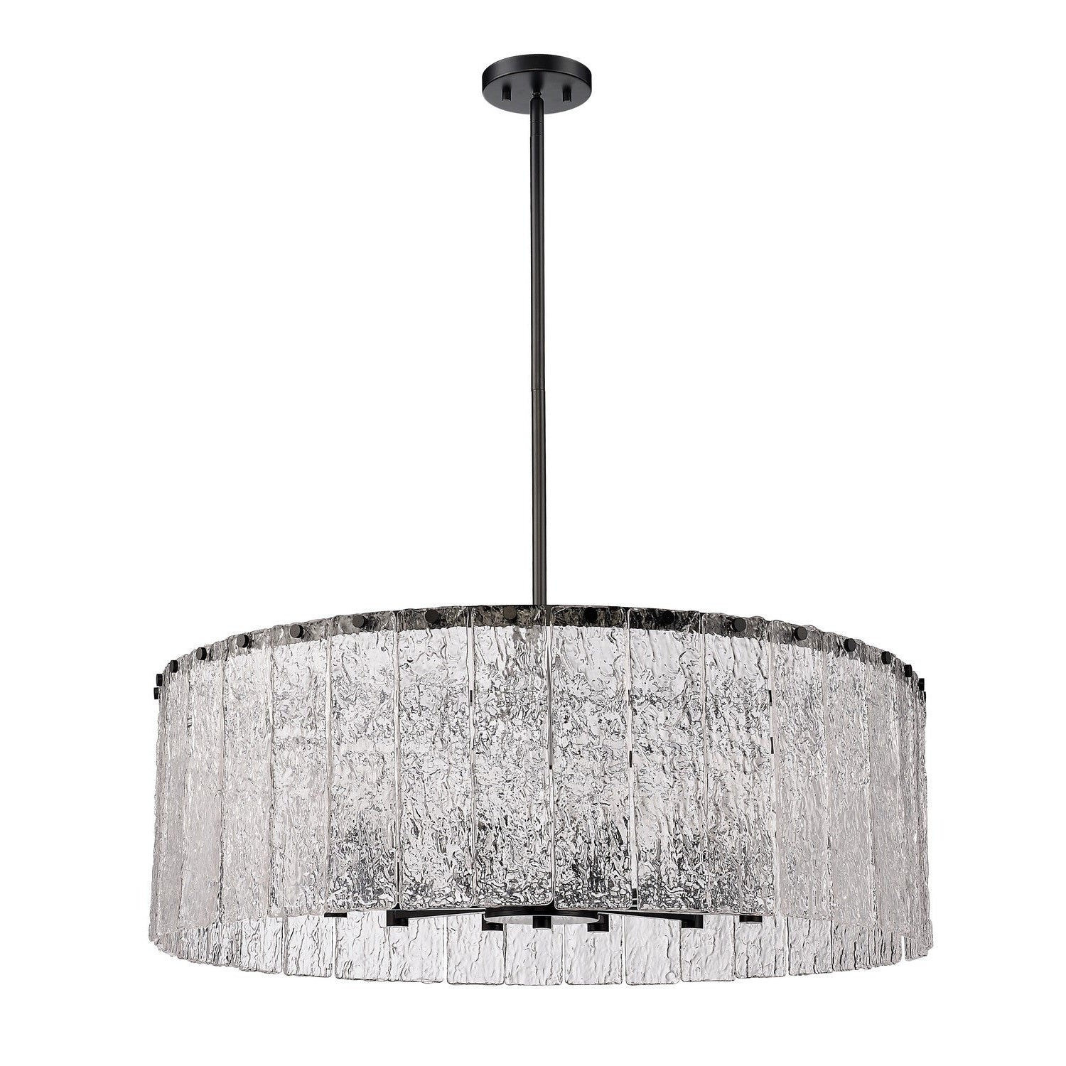 Z-Lite - 1943P32-MB - 12 Light Chandelier - Glacier - Matte Black