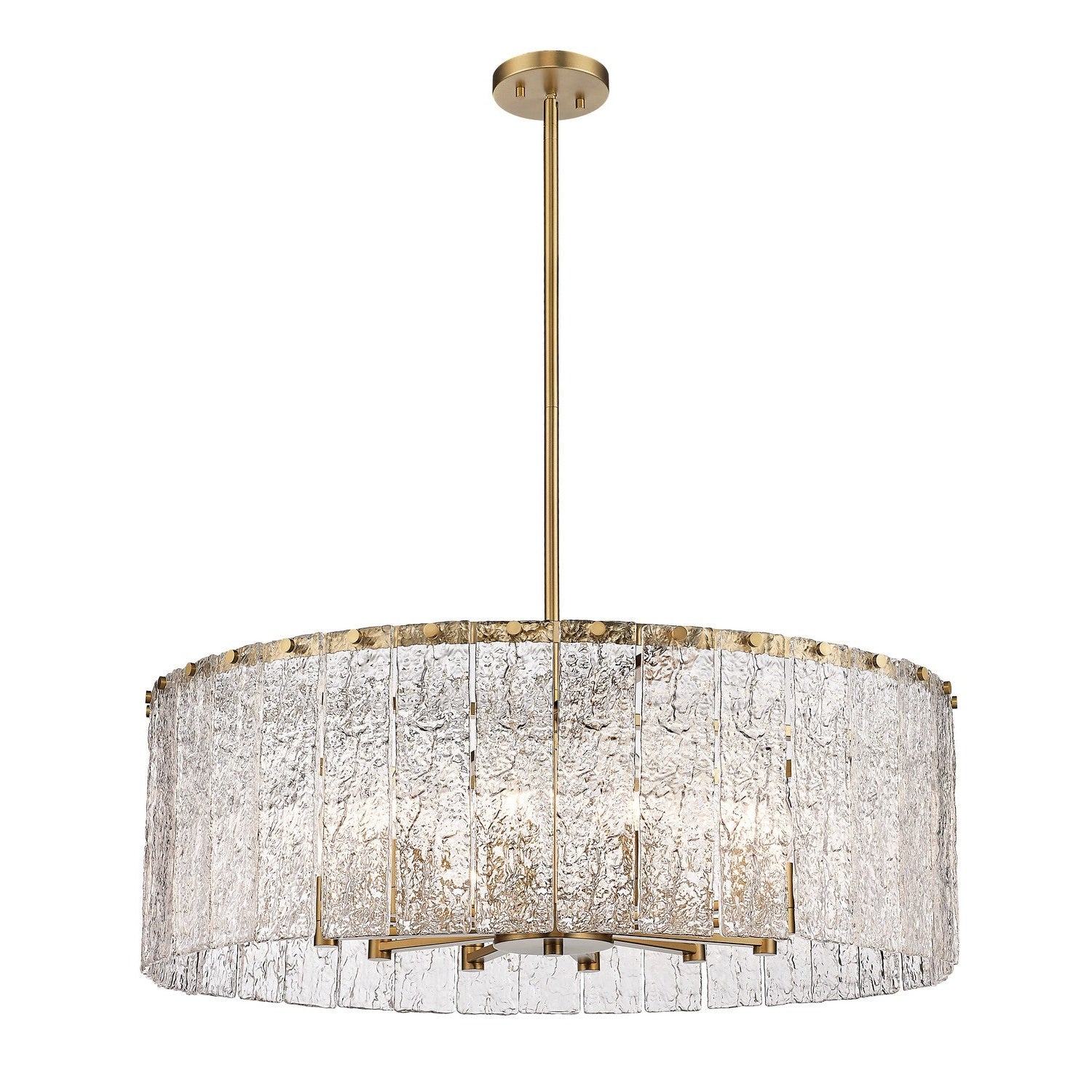 Z-Lite - 1943P32-MGLD - 12 Light Chandelier - Glacier - Modern Gold