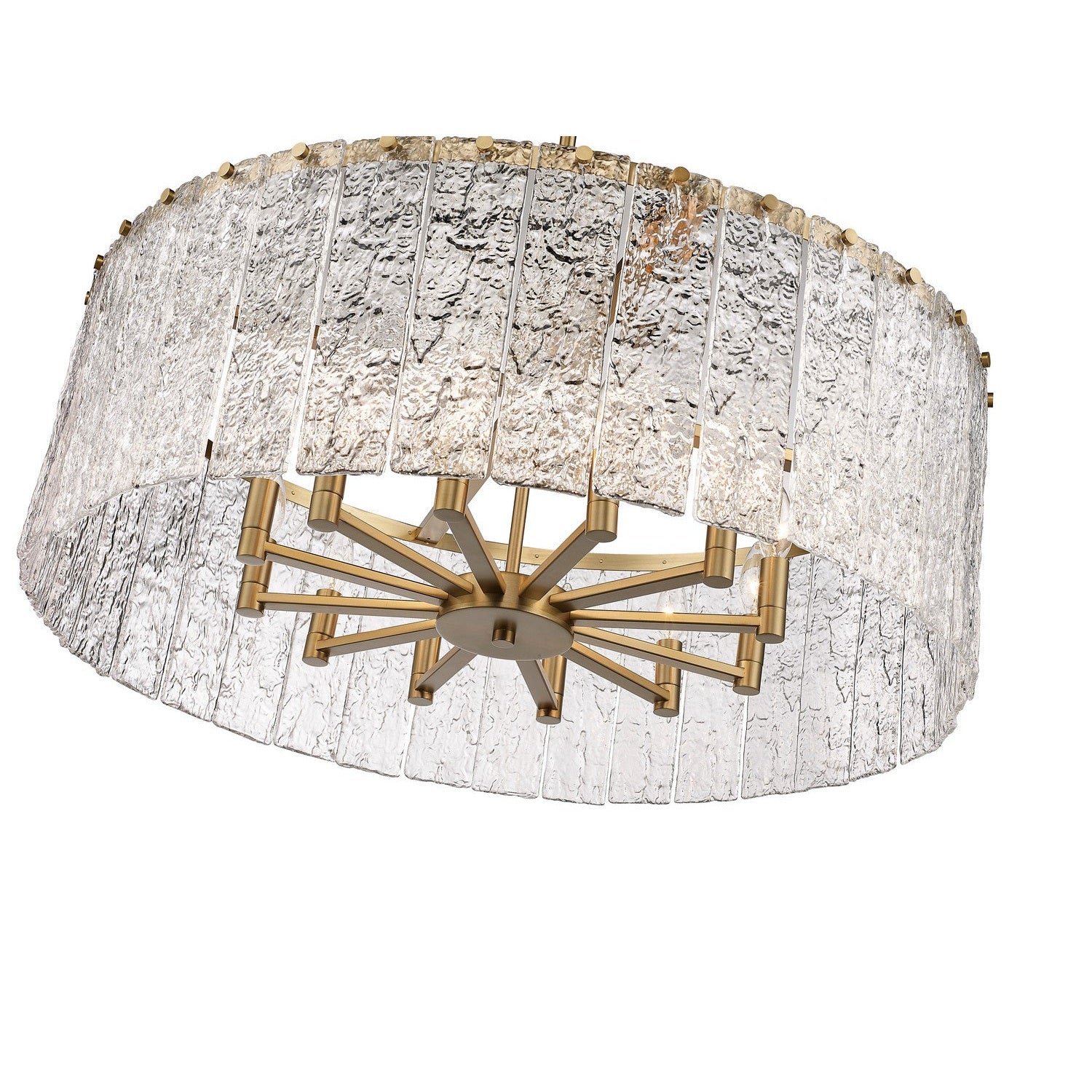 Z-Lite - 1943P32-MGLD - 12 Light Chandelier - Glacier - Modern Gold