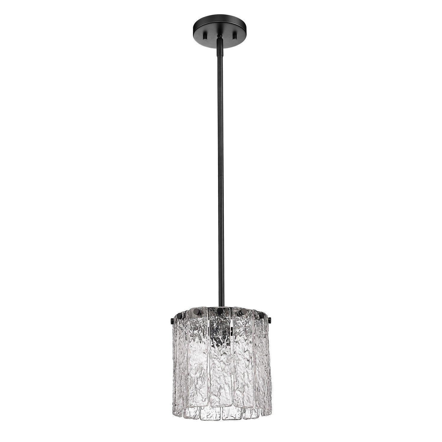 Z-Lite - 1943P8-MB - One Light Pendant - Glacier - Matte Black