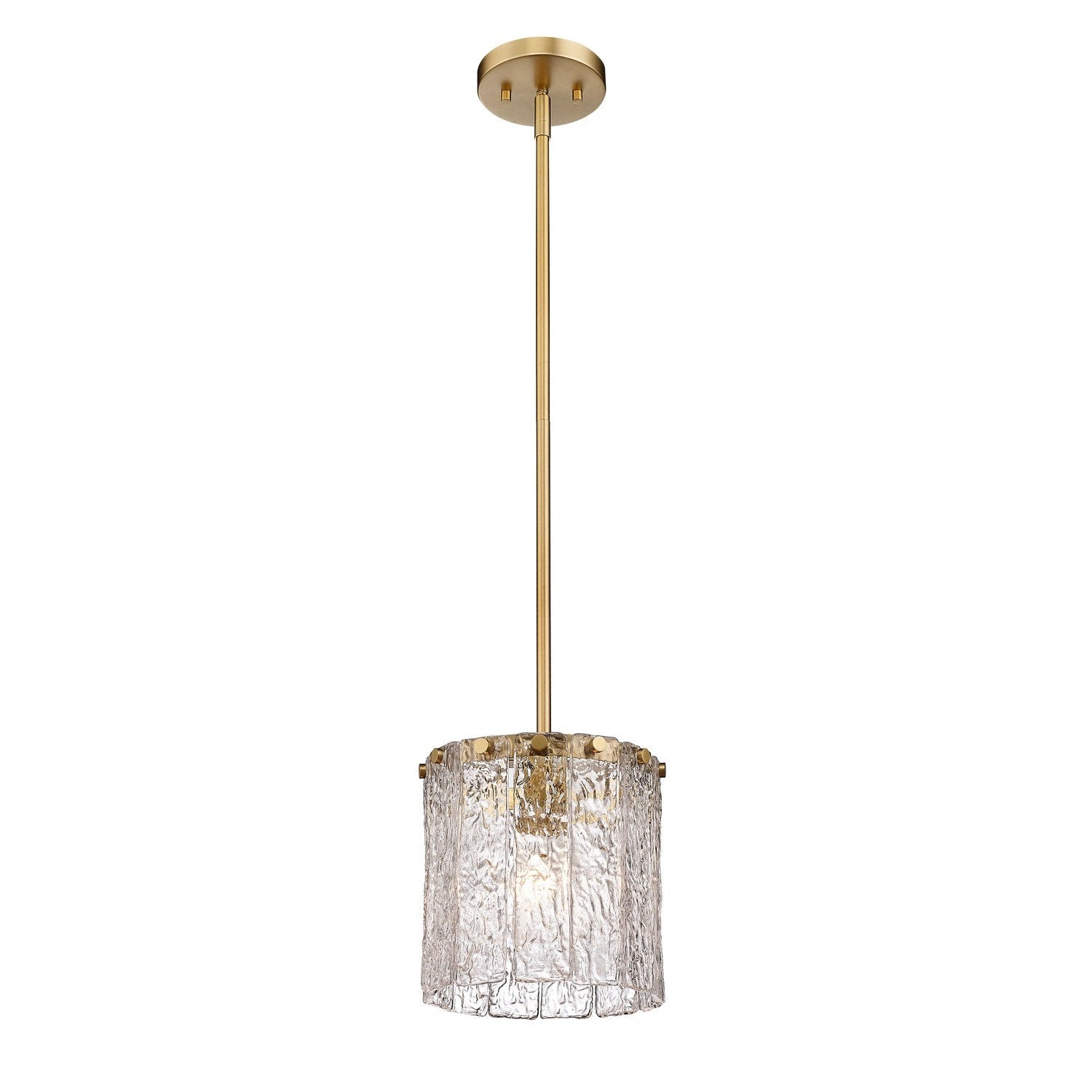Z-Lite - 1943P8-MGLD - One Light Pendant - Glacier - Modern Gold