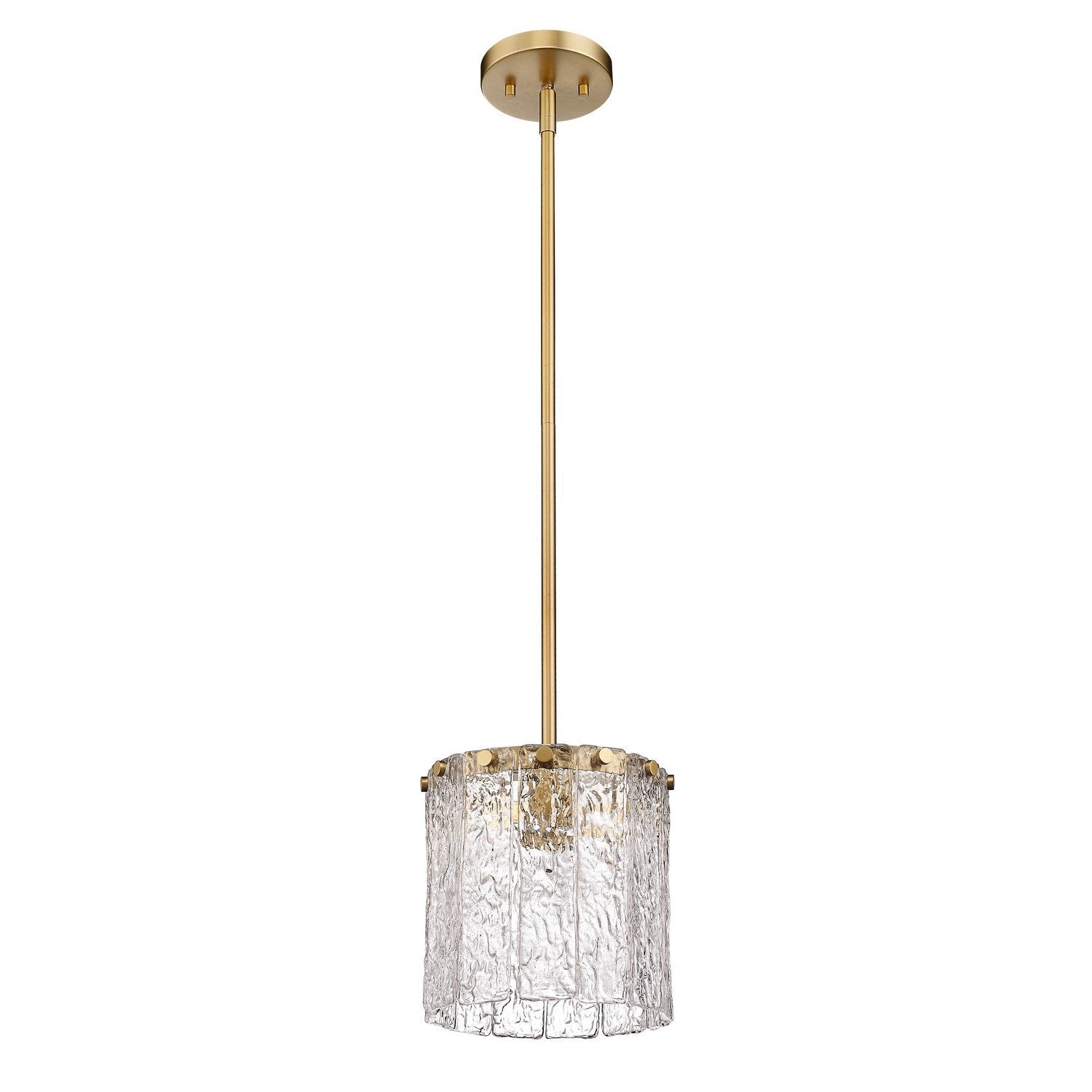 Z-Lite - 1943P8-MGLD - One Light Pendant - Glacier - Modern Gold