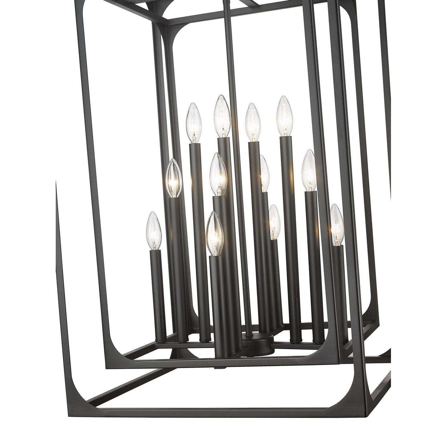 Z-Lite - 3038-12MB - 12 Light Chandelier - Easton - Matte Black