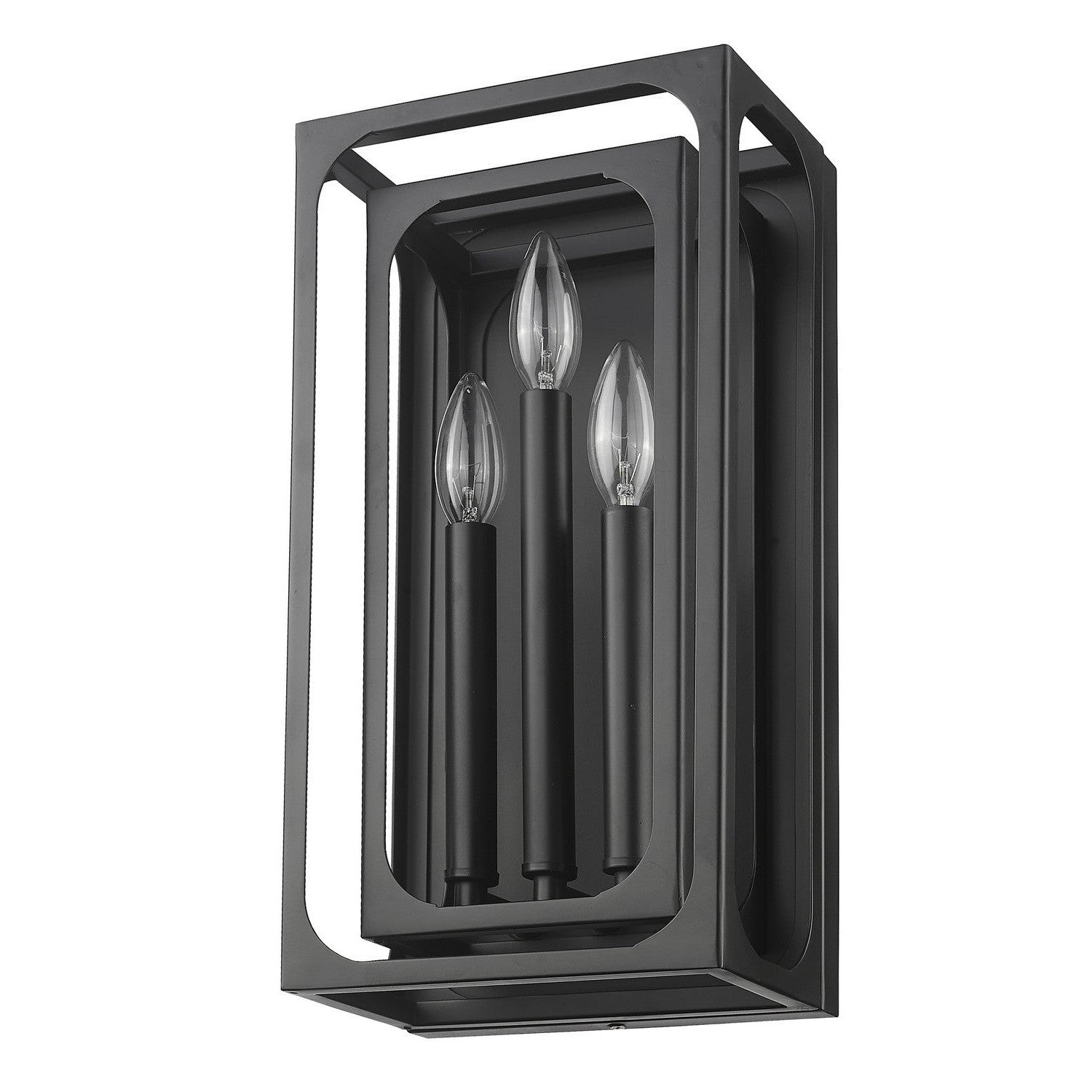 Z-Lite - 3038-3S-MB - Three Light Wall Sconce - Easton - Matte Black