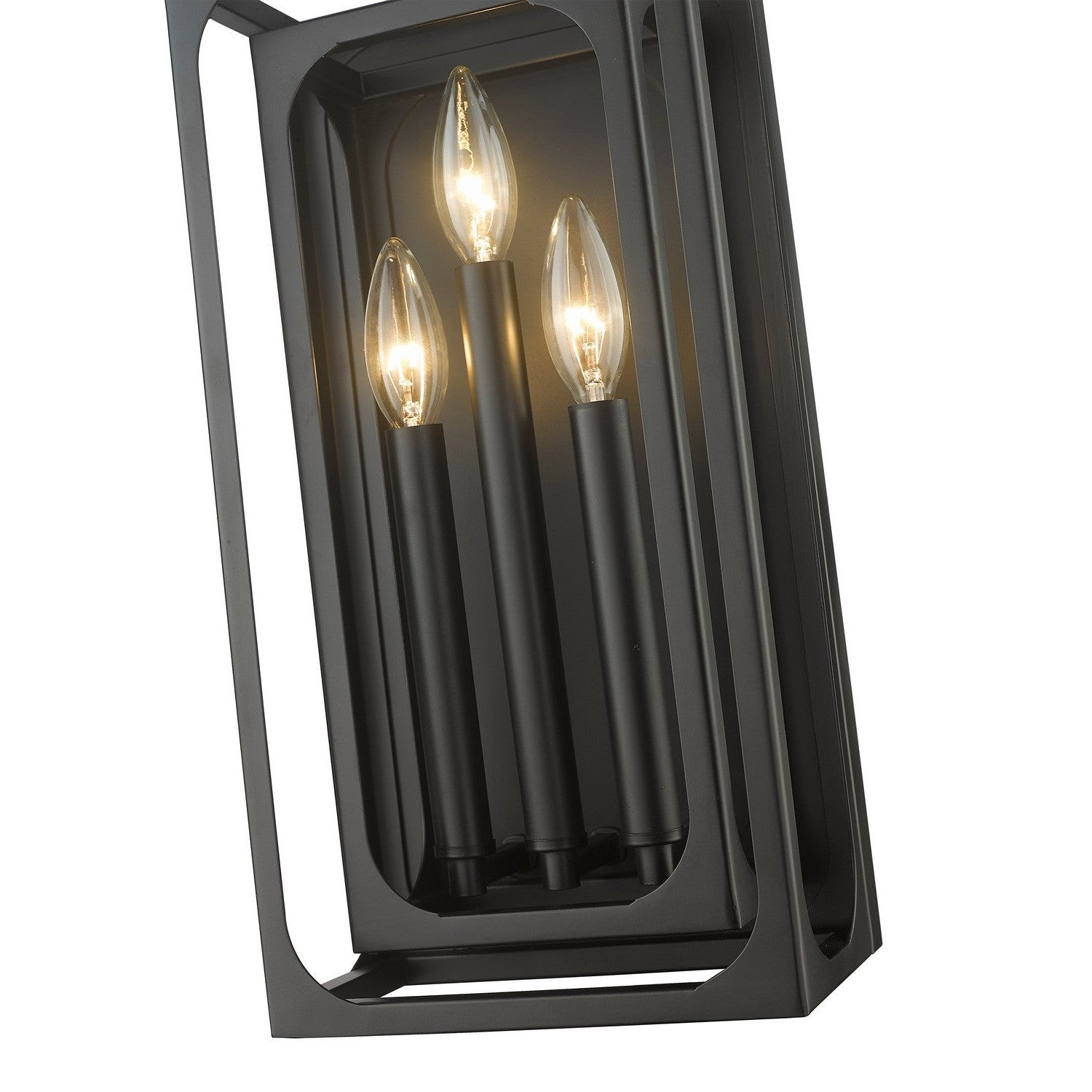 Z-Lite - 3038-3S-MB - Three Light Wall Sconce - Easton - Matte Black