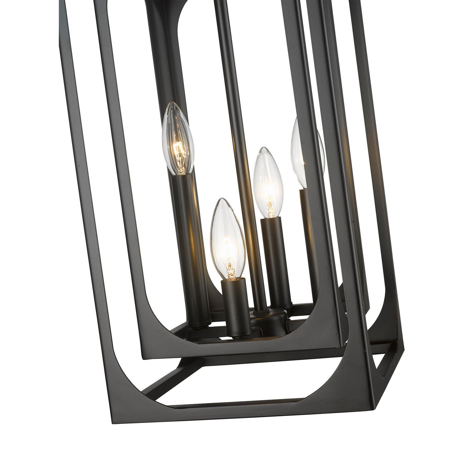 Z-Lite - 3038-4MB - Four Light Chandelier - Easton - Matte Black