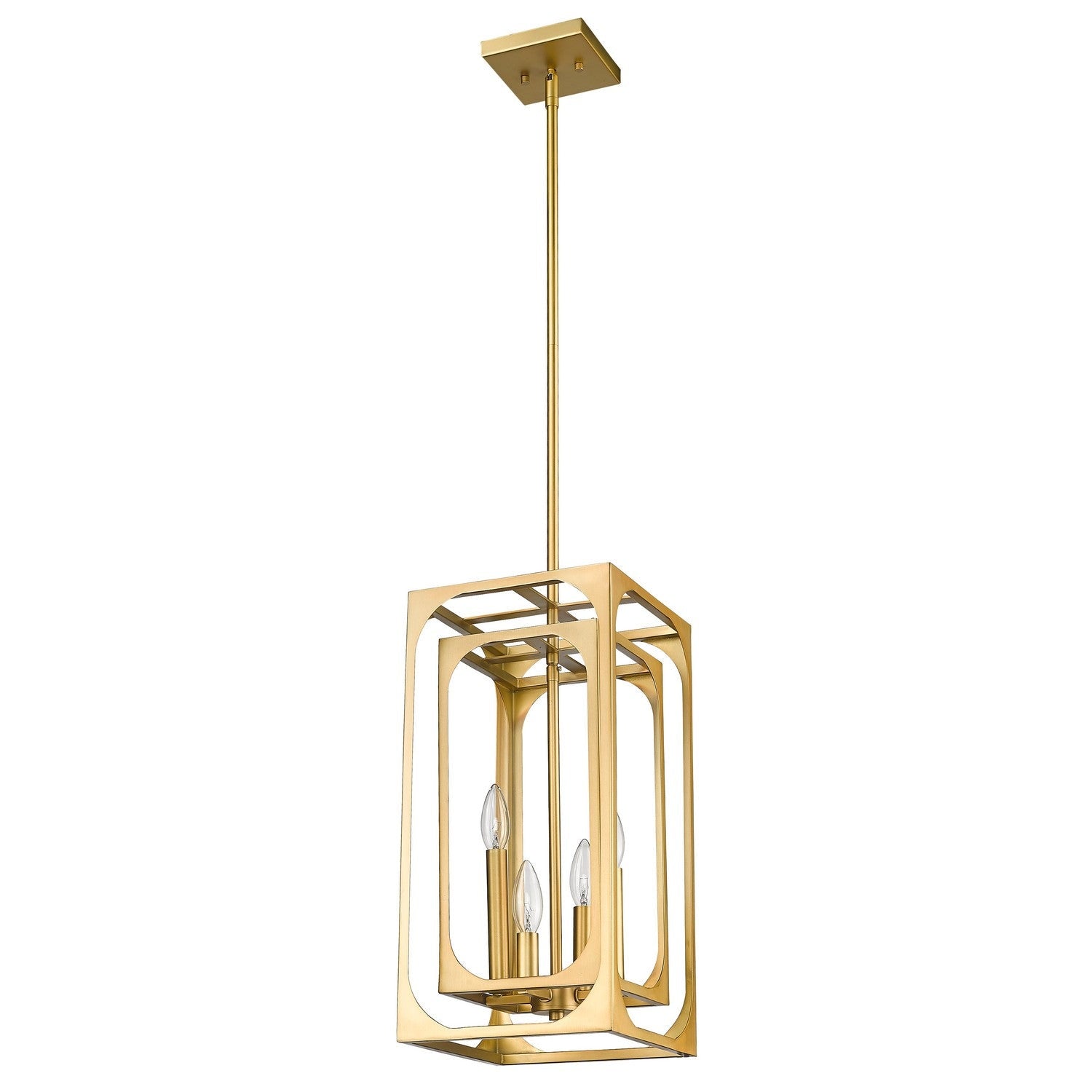 Z-Lite - 3038-4RB - Four Light Chandelier - Easton - Rubbed Brass