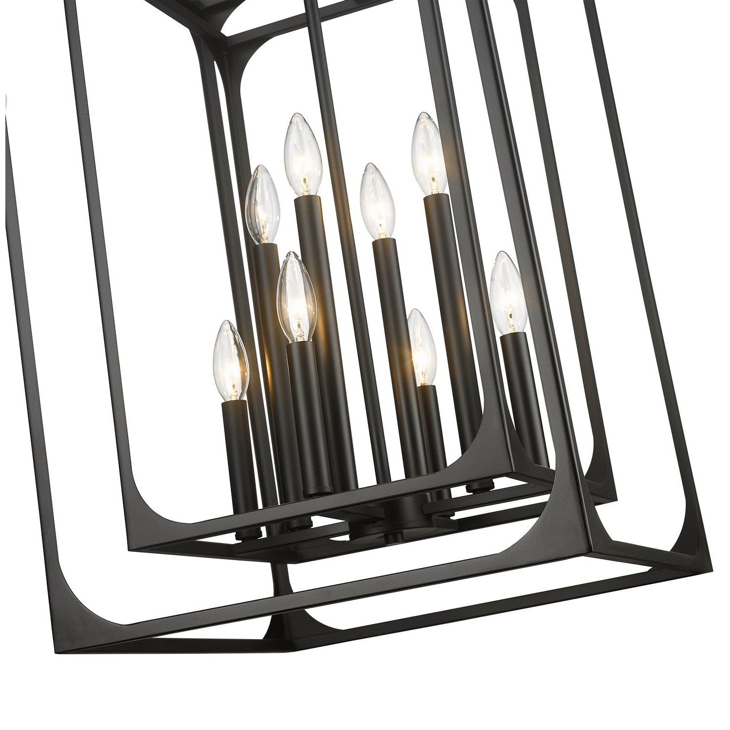 Z-Lite - 3038-8MB - Eight Light Chandelier - Easton - Matte Black