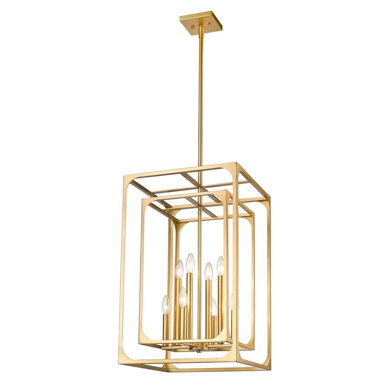 Z-Lite - 3038-8RB - Eight Light Chandelier - Easton - Rubbed Brass