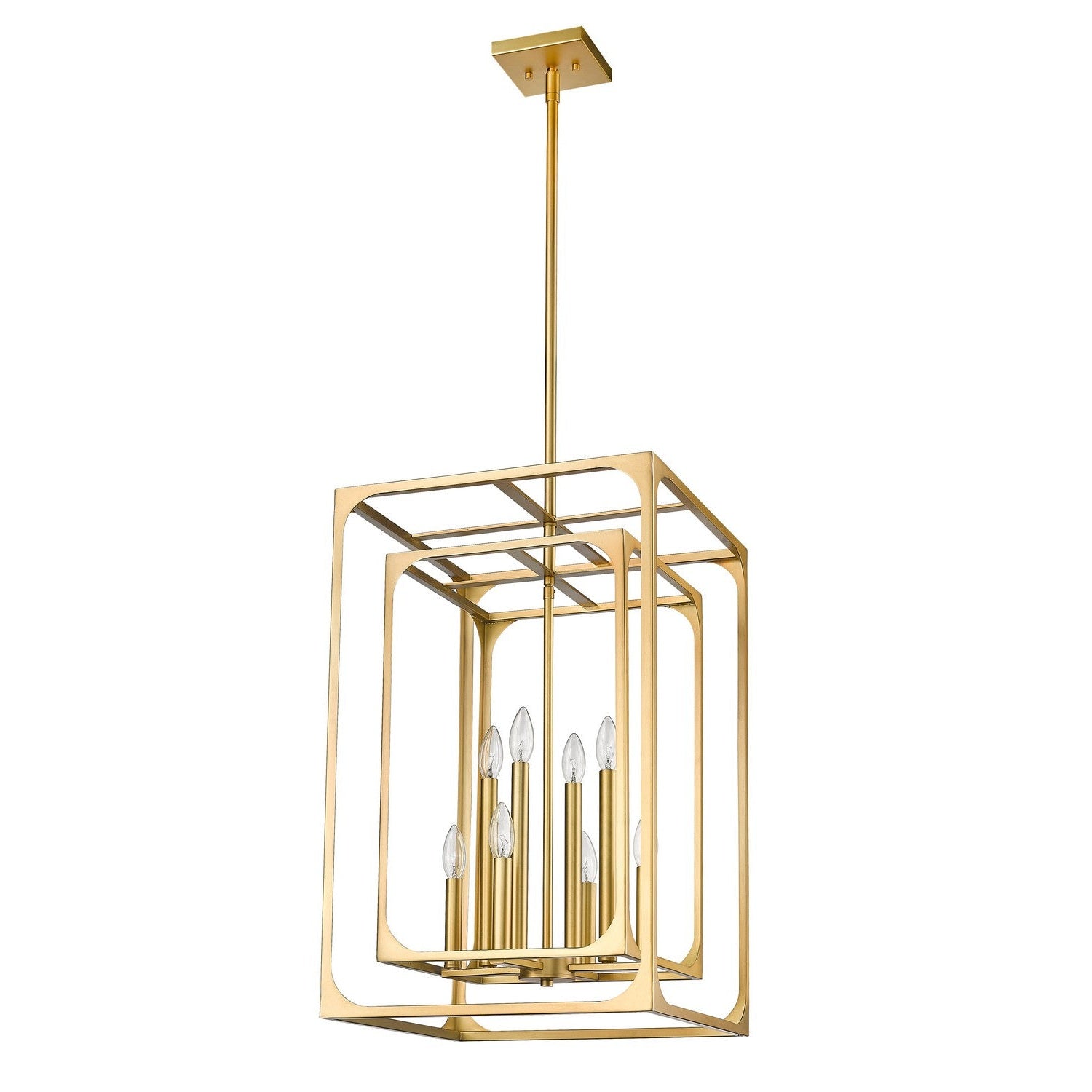 Z-Lite - 3038-8RB - Eight Light Chandelier - Easton - Rubbed Brass