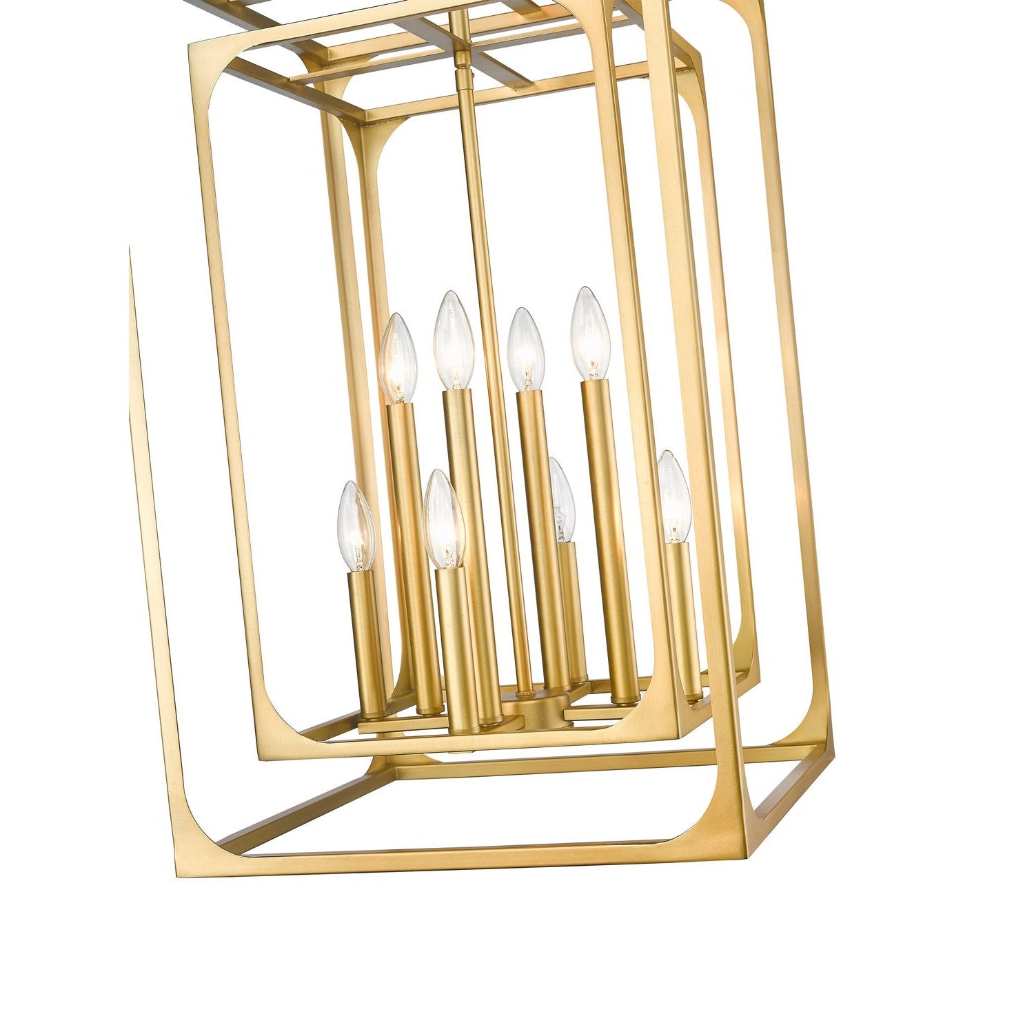 Z-Lite - 3038-8RB - Eight Light Chandelier - Easton - Rubbed Brass