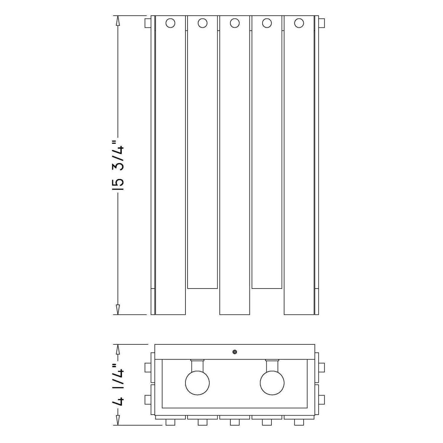 Z-Lite - 345-4S-PN - Four Light Wall Sconce - Viviana - Polished Nickel