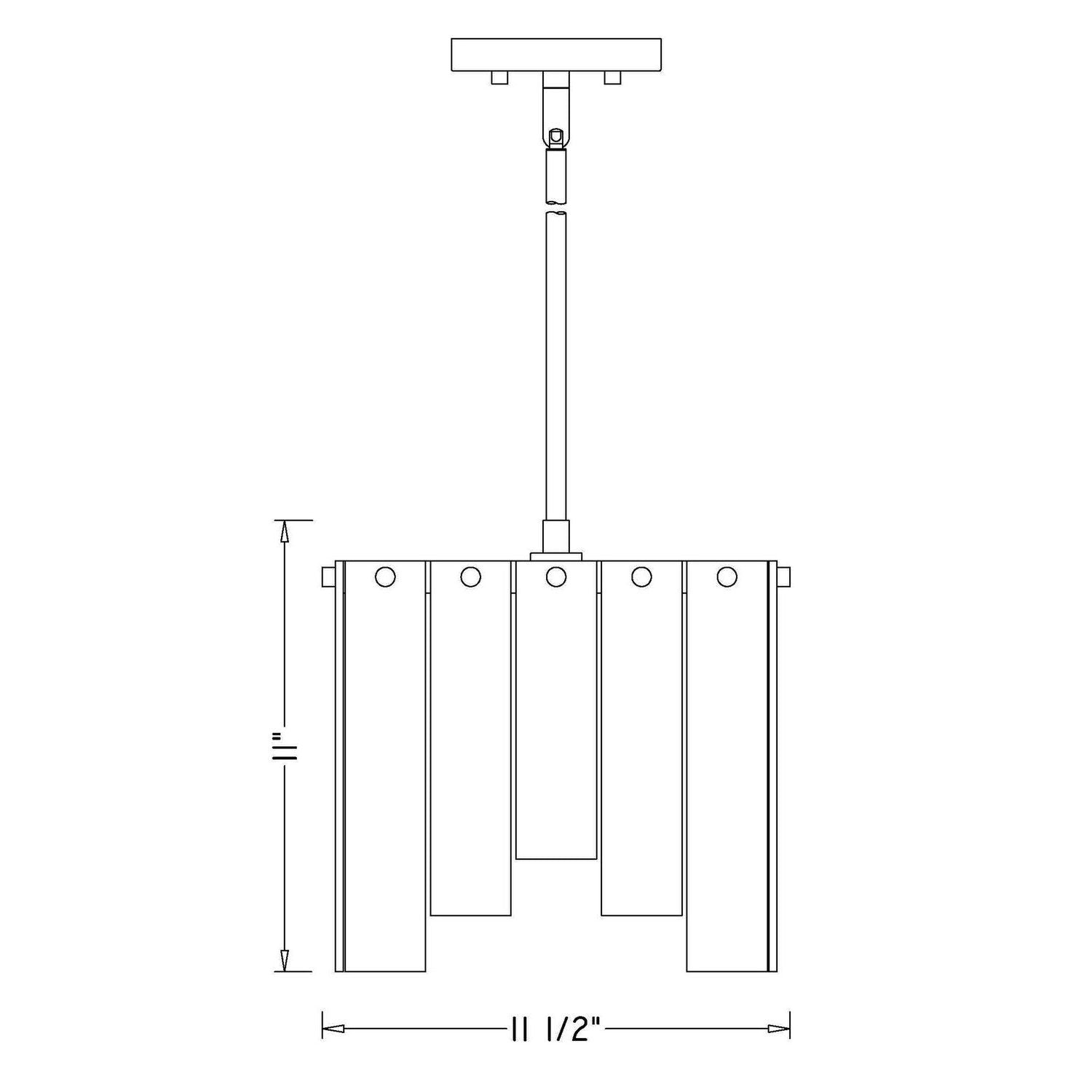 Z-Lite - 345P12-RB - One Light Pendant - Viviana - Rubbed Brass