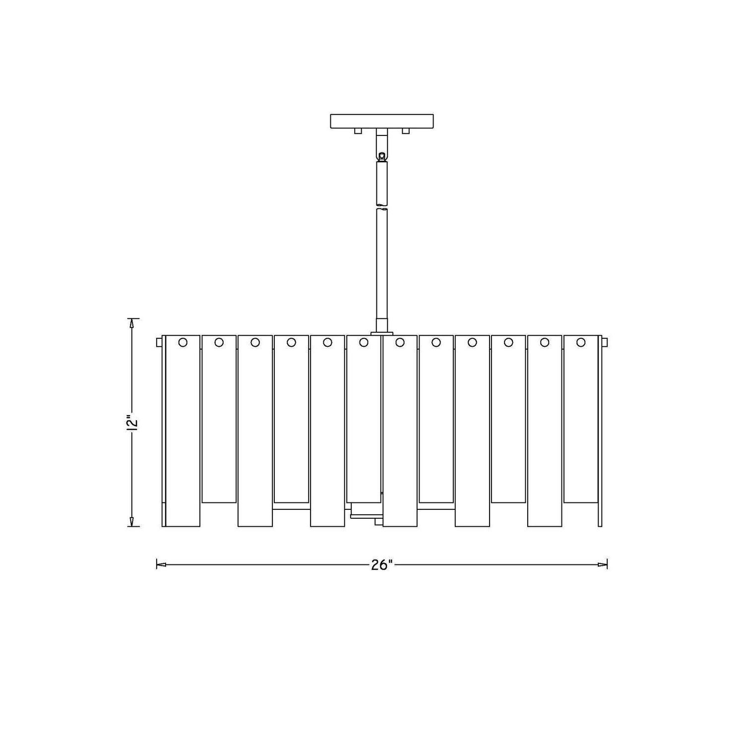 Z-Lite - 345P26-PN - Eight Light Chandelier - Viviana - Polished Nickel