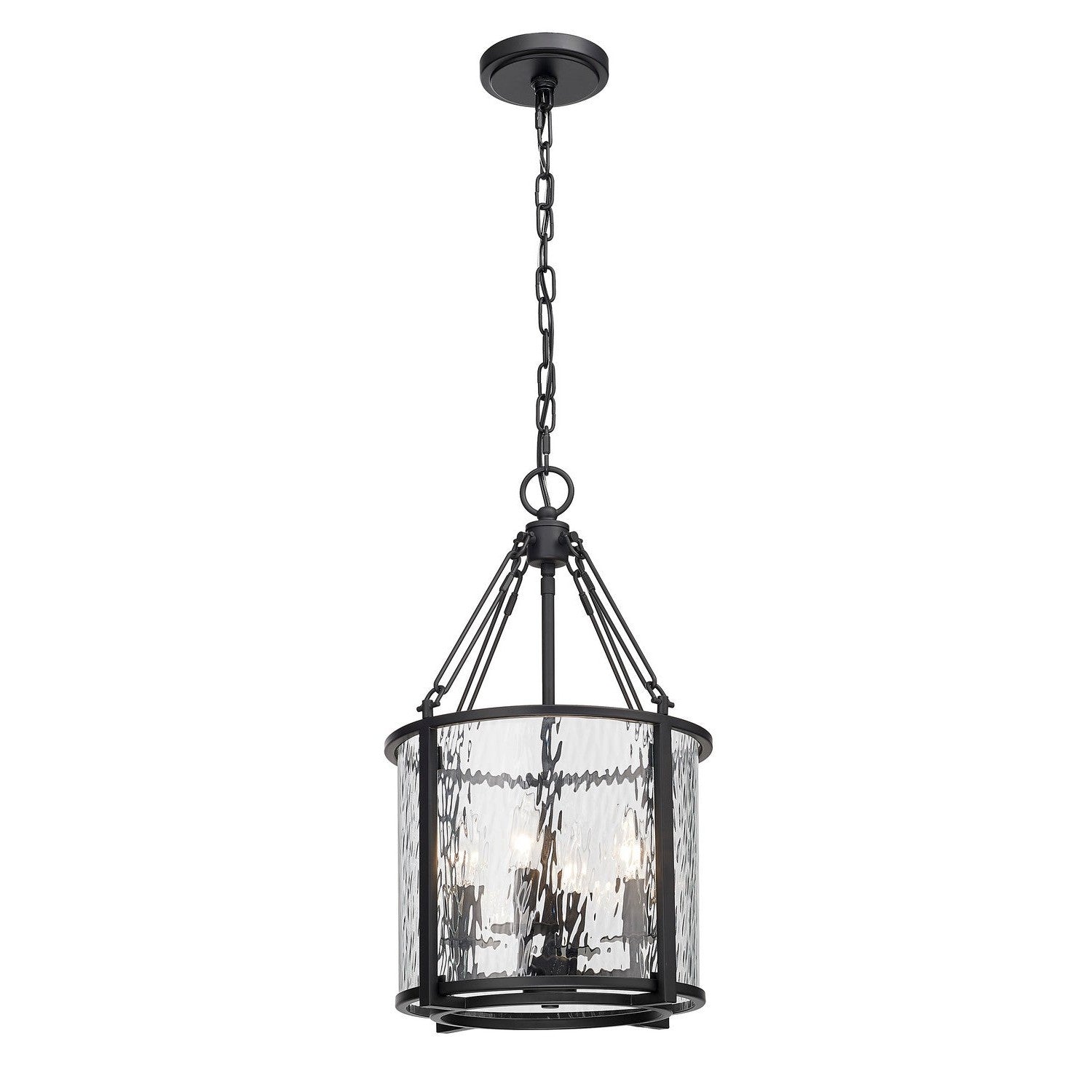 Z-Lite - 346P12-MB - Four Light Pendant - Barrington - Matte Black