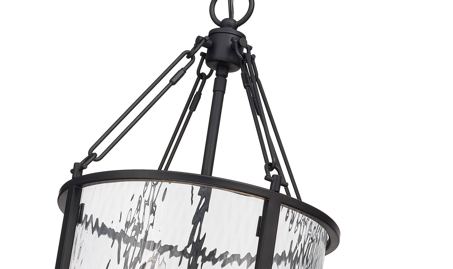 Z-Lite - 346P12-MB - Four Light Pendant - Barrington - Matte Black