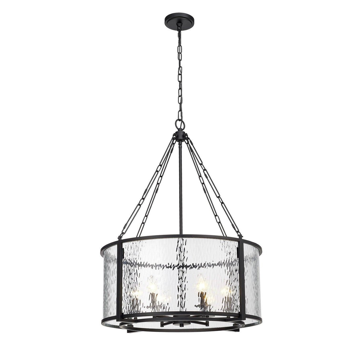 Z-Lite - 346P26-MB - Six Light Chandelier - Barrington - Matte Black