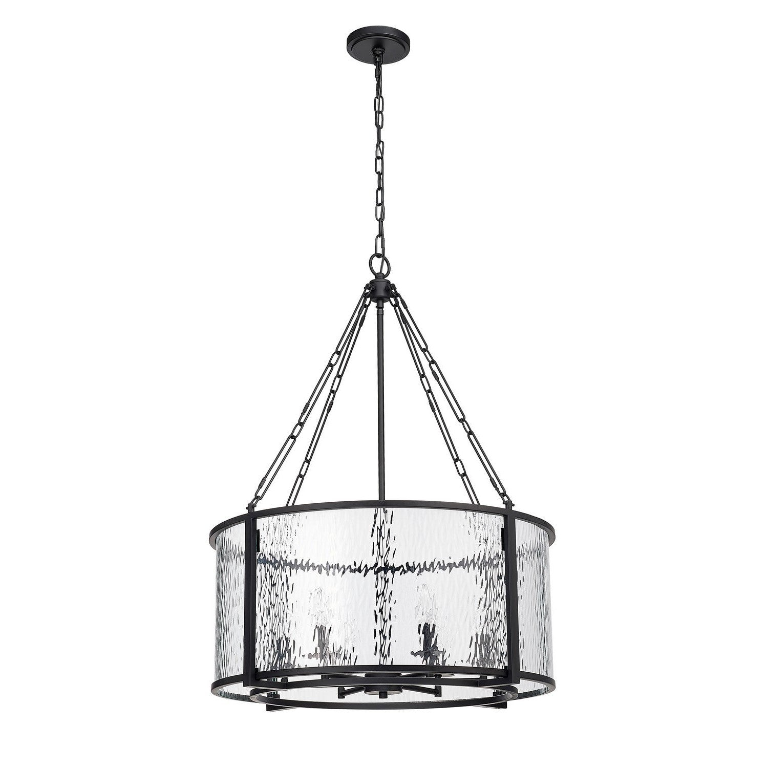Z-Lite - 346P26-MB - Six Light Chandelier - Barrington - Matte Black