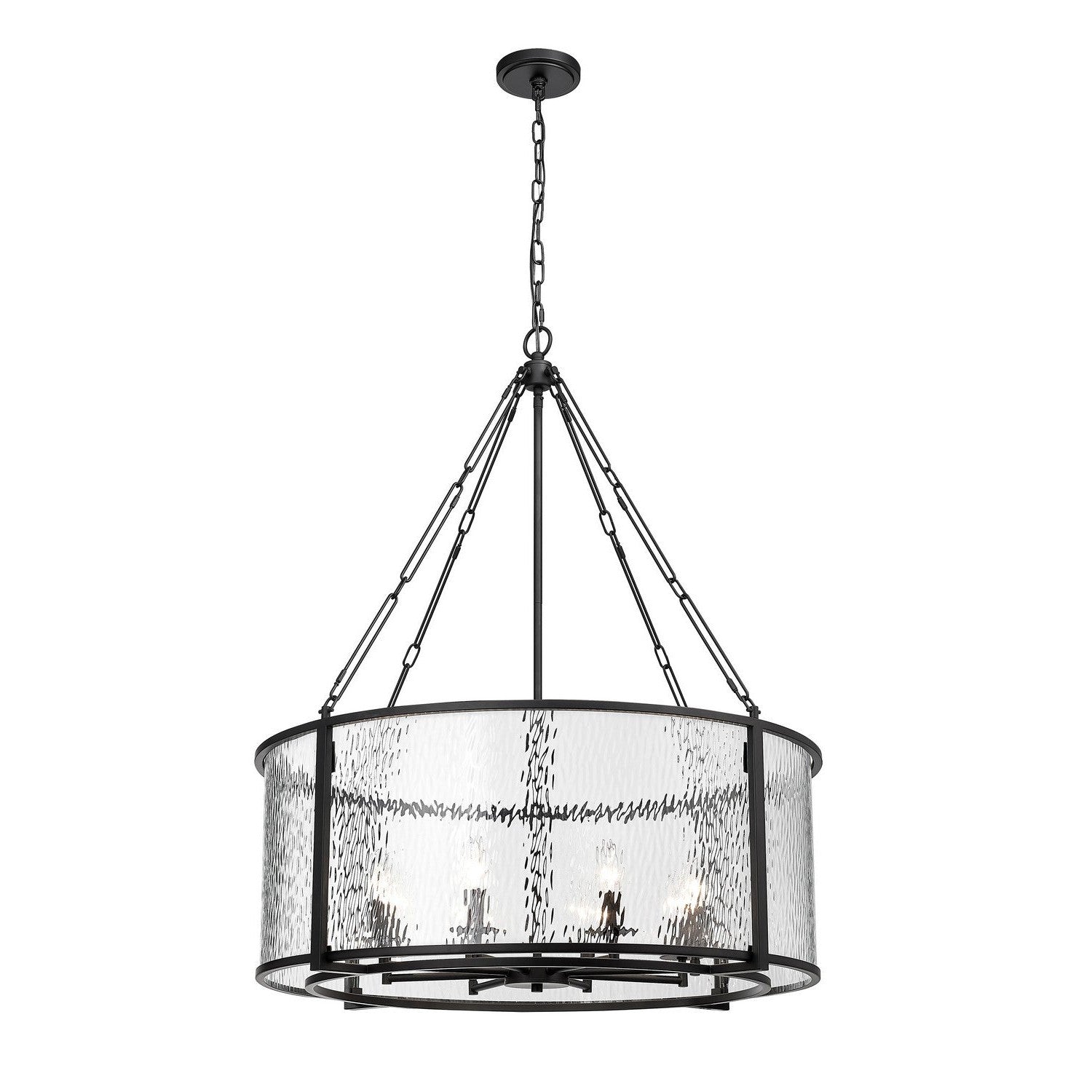 Z-Lite - 346P32-MB - Eight Light Chandelier - Barrington - Matte Black