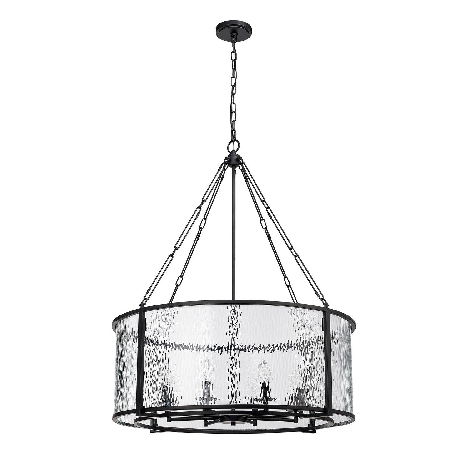 Z-Lite - 346P32-MB - Eight Light Chandelier - Barrington - Matte Black