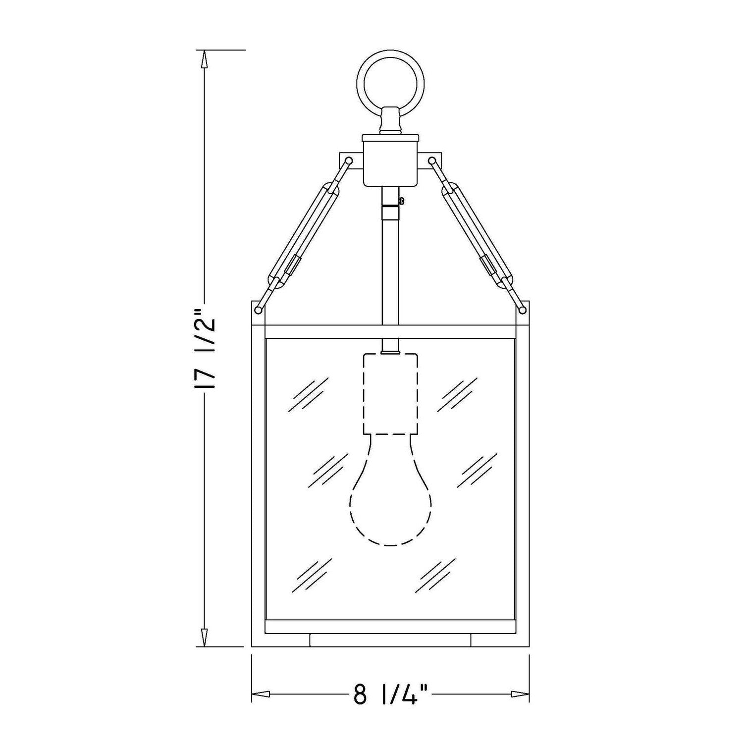 Z-Lite - 346P8-MB - One Light Pendant - Barrington - Matte Black