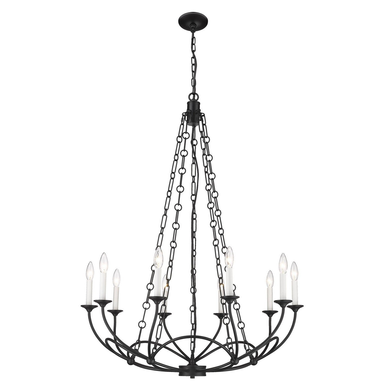 Z-Lite - 3500-10MB - Ten Light Chandelier - Arabella - Matte Black