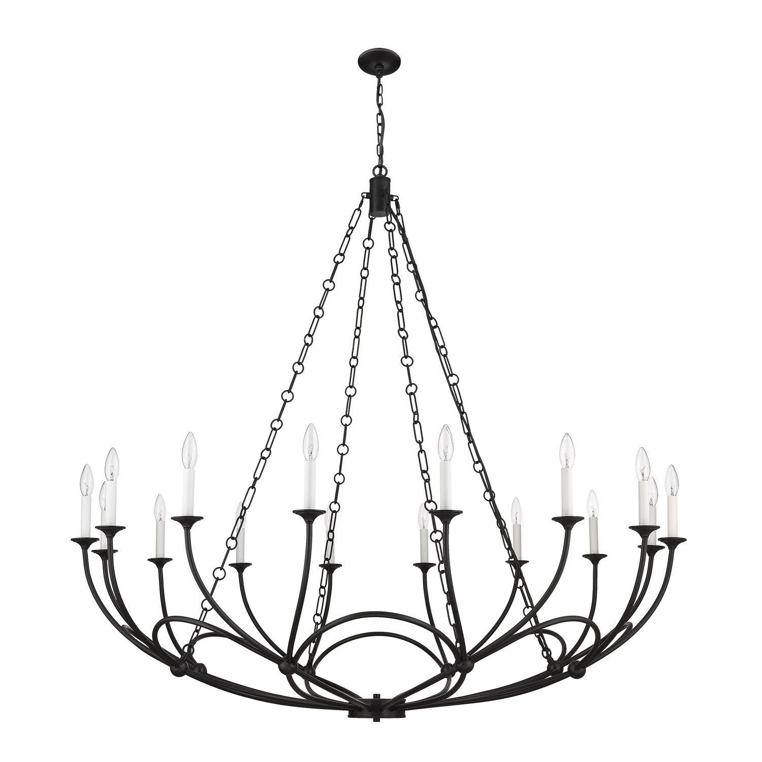 Z-Lite - 3500-16MB - 16 Light Chandelier - Arabella - Matte Black