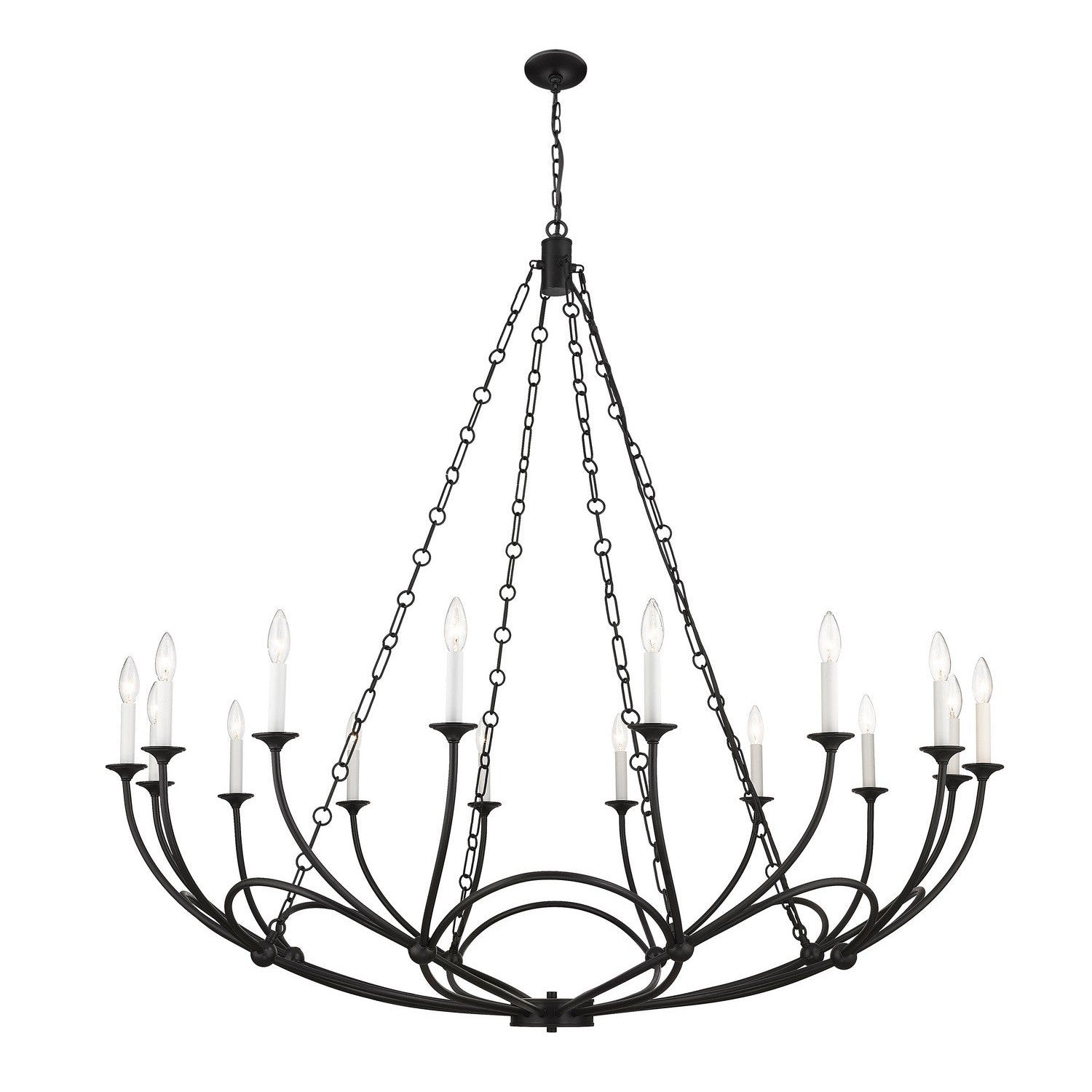 Z-Lite - 3500-16MB - 16 Light Chandelier - Arabella - Matte Black