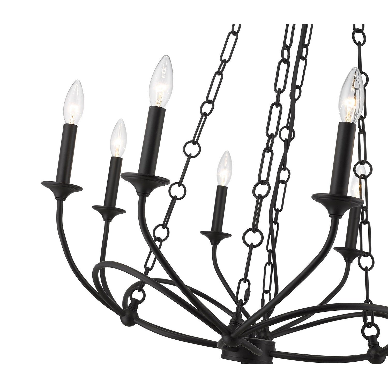 Z-Lite - 3500-8MB - Eight Light Chandelier - Arabella - Matte Black