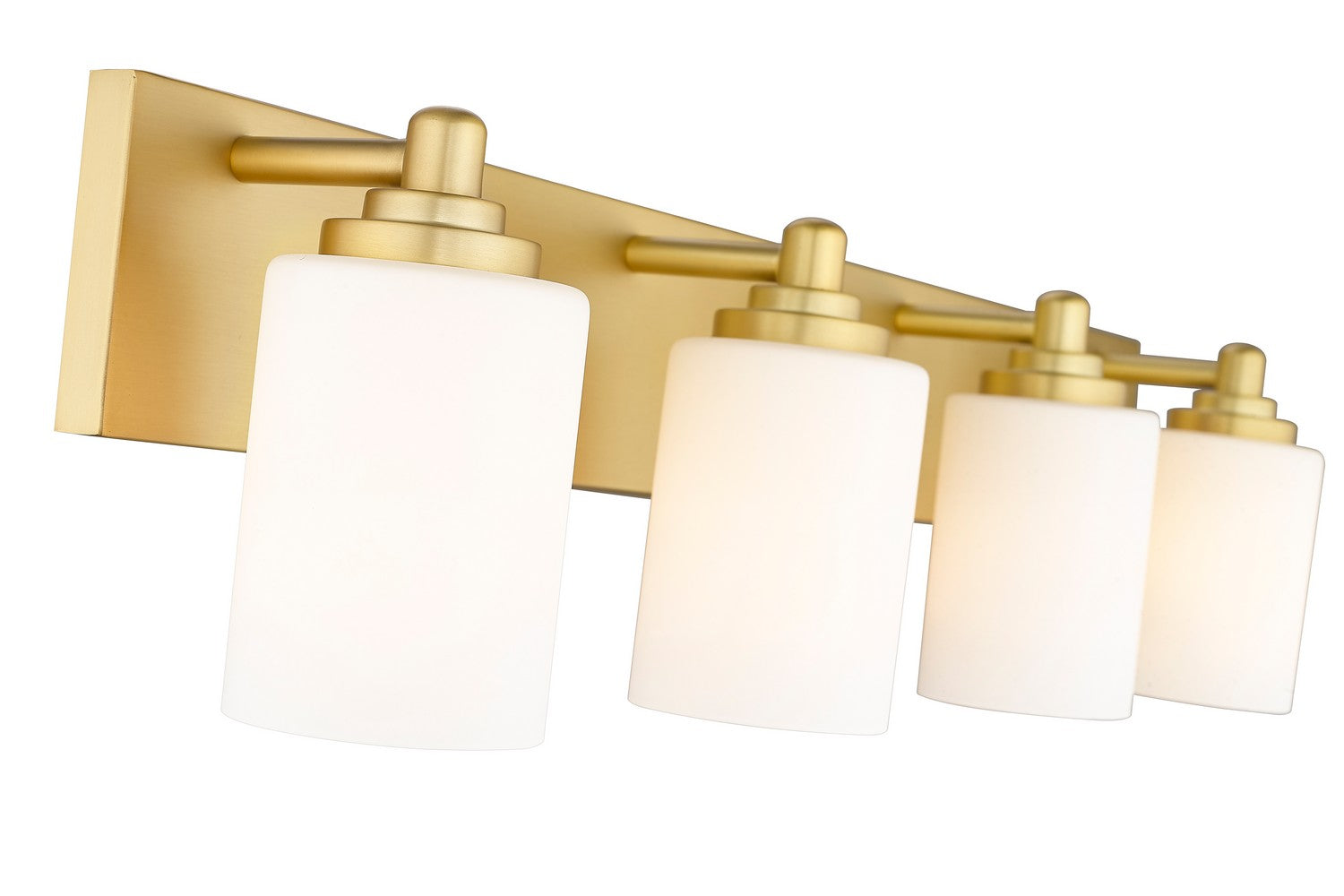 Z-Lite - 485-4V-BG - Four Light Vanity - Soledad - Brushed Gold