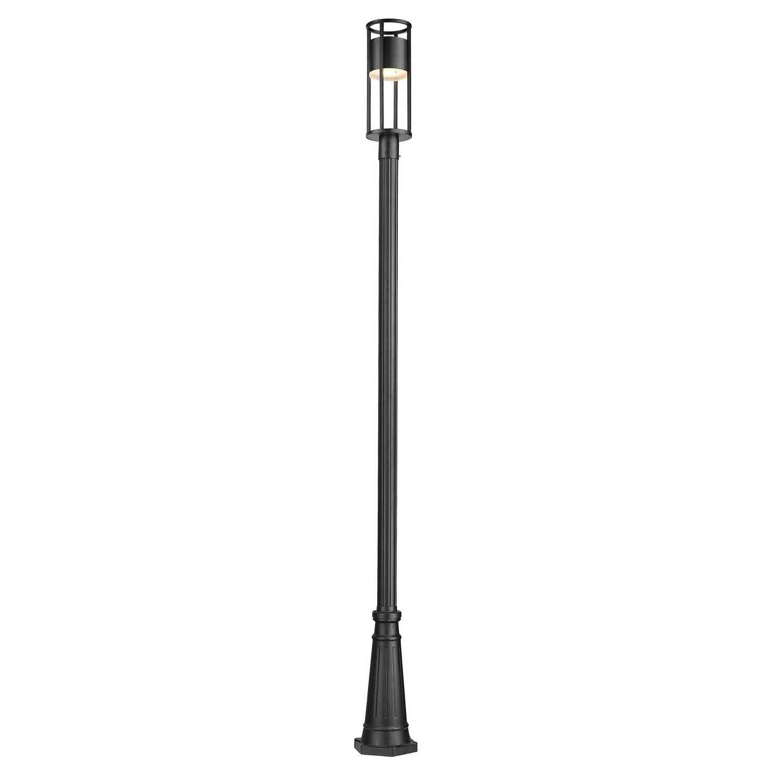 Z-Lite - 517PHM-519P-BK-LED - LED Outdoor Post Moun Fixture - Luca - Black