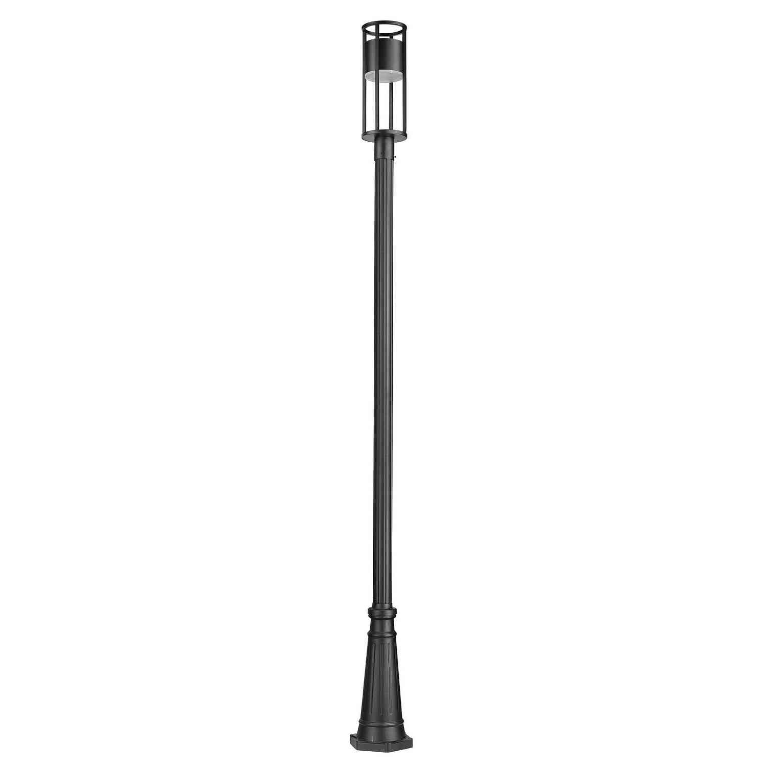 Z-Lite - 517PHM-519P-BK-LED - LED Outdoor Post Moun Fixture - Luca - Black
