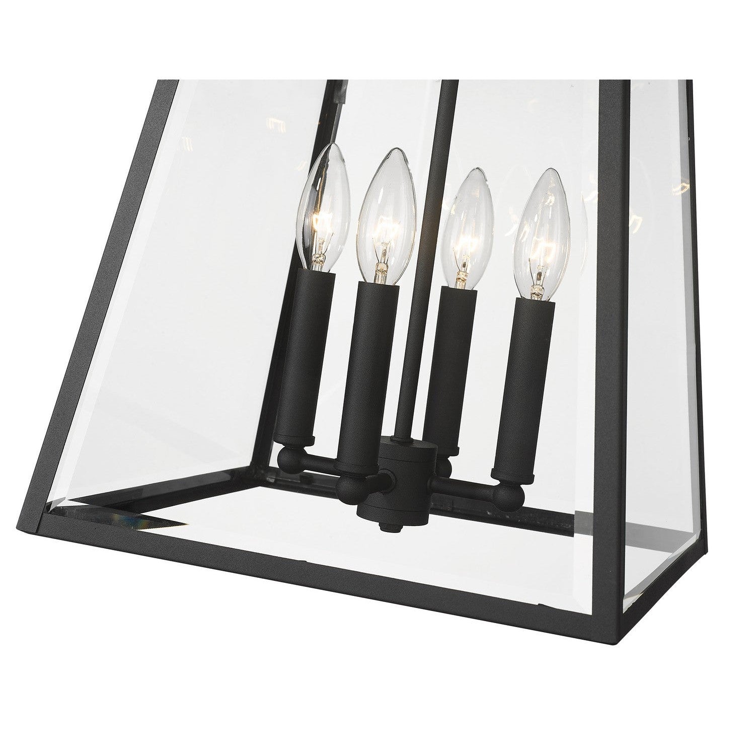 Z-Lite - 521CHB-BK - Four Light Outdoor Chain Mount Ceiling Fixture - Broughton - Black