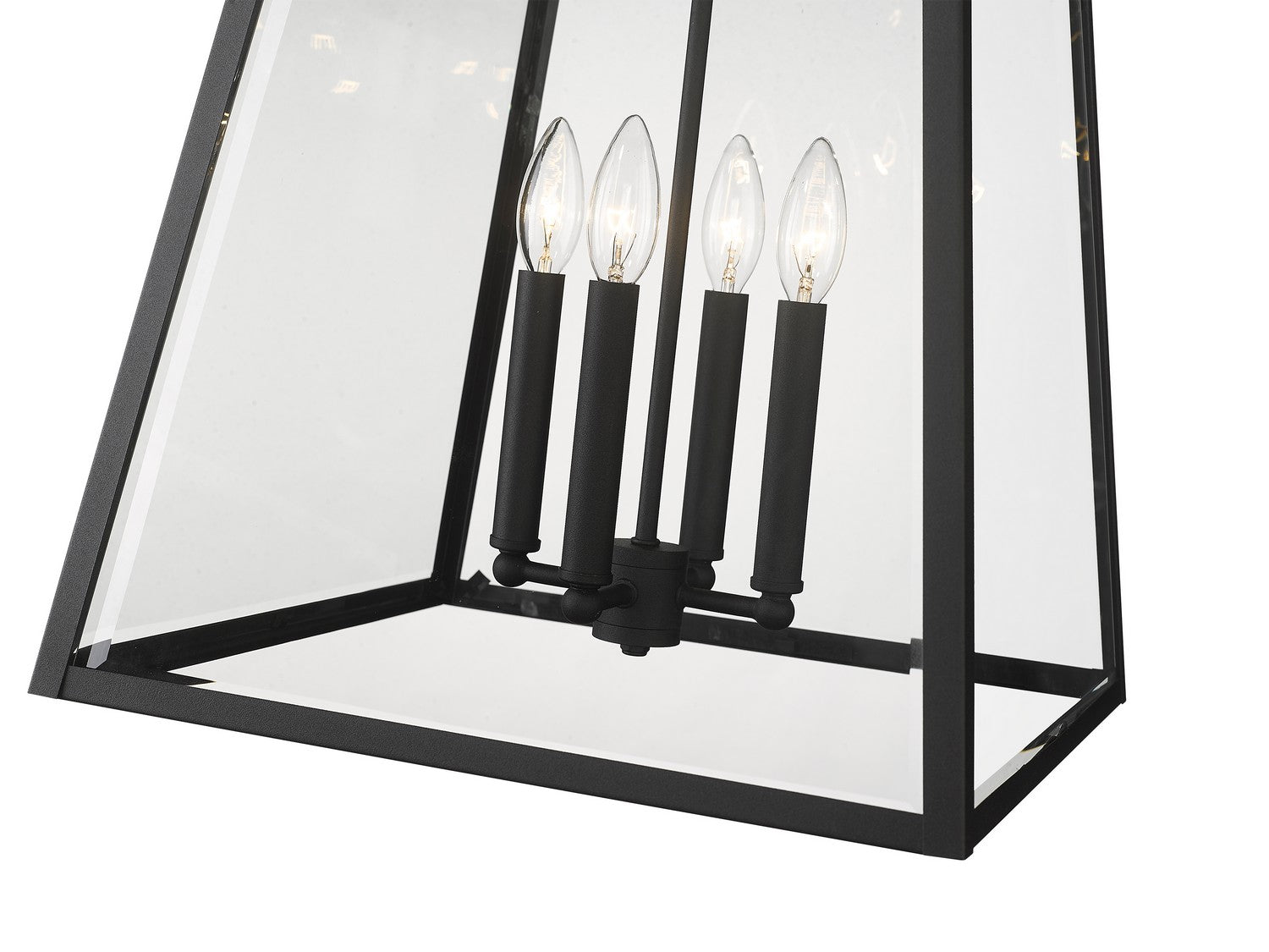 Z-Lite - 521CHXL-BK - Four Light Outdoor Chain Mount Ceiling Fixture - Broughton - Black