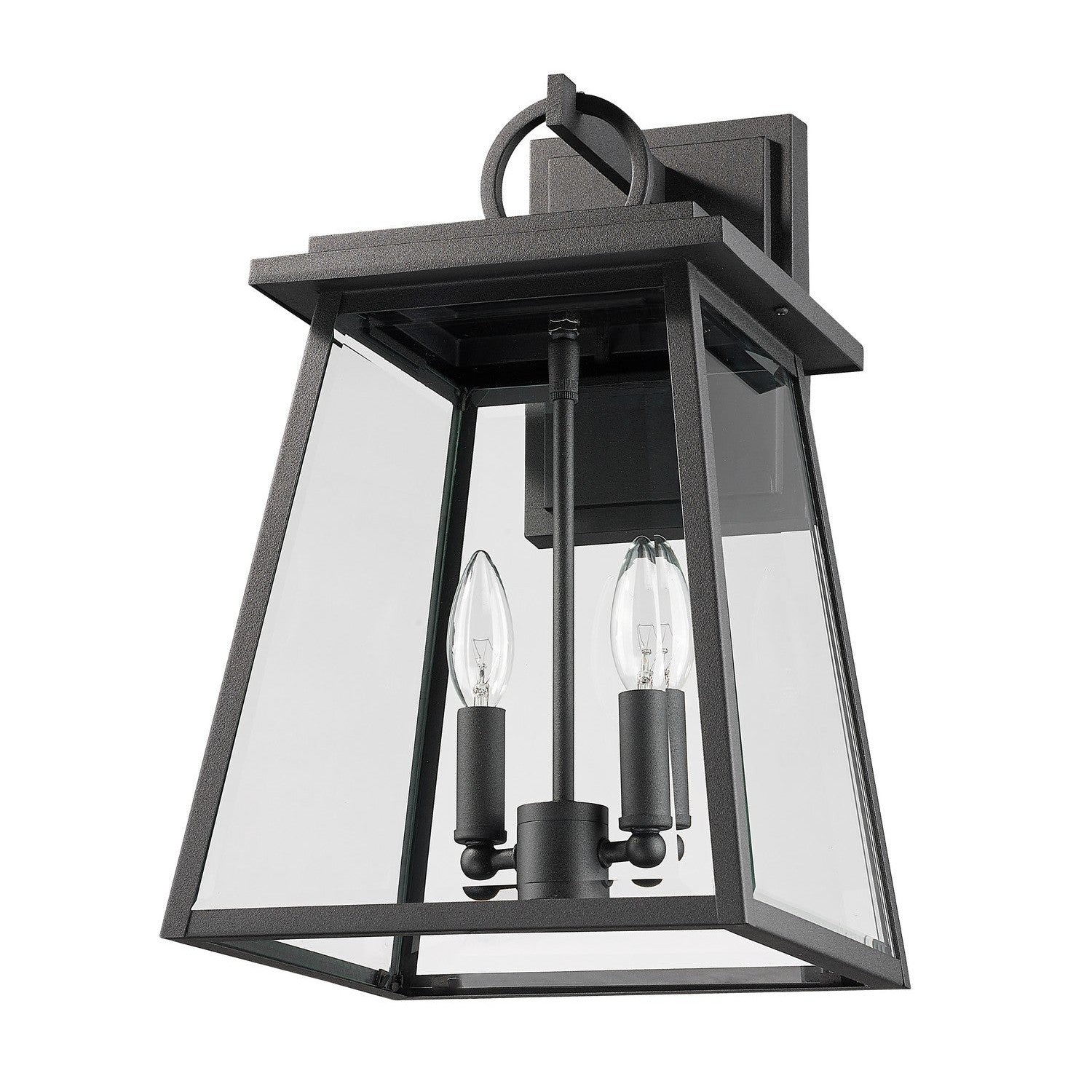 Z-Lite - 521M-BK - Two Light Outdoor Wall Sconce - Broughton - Black