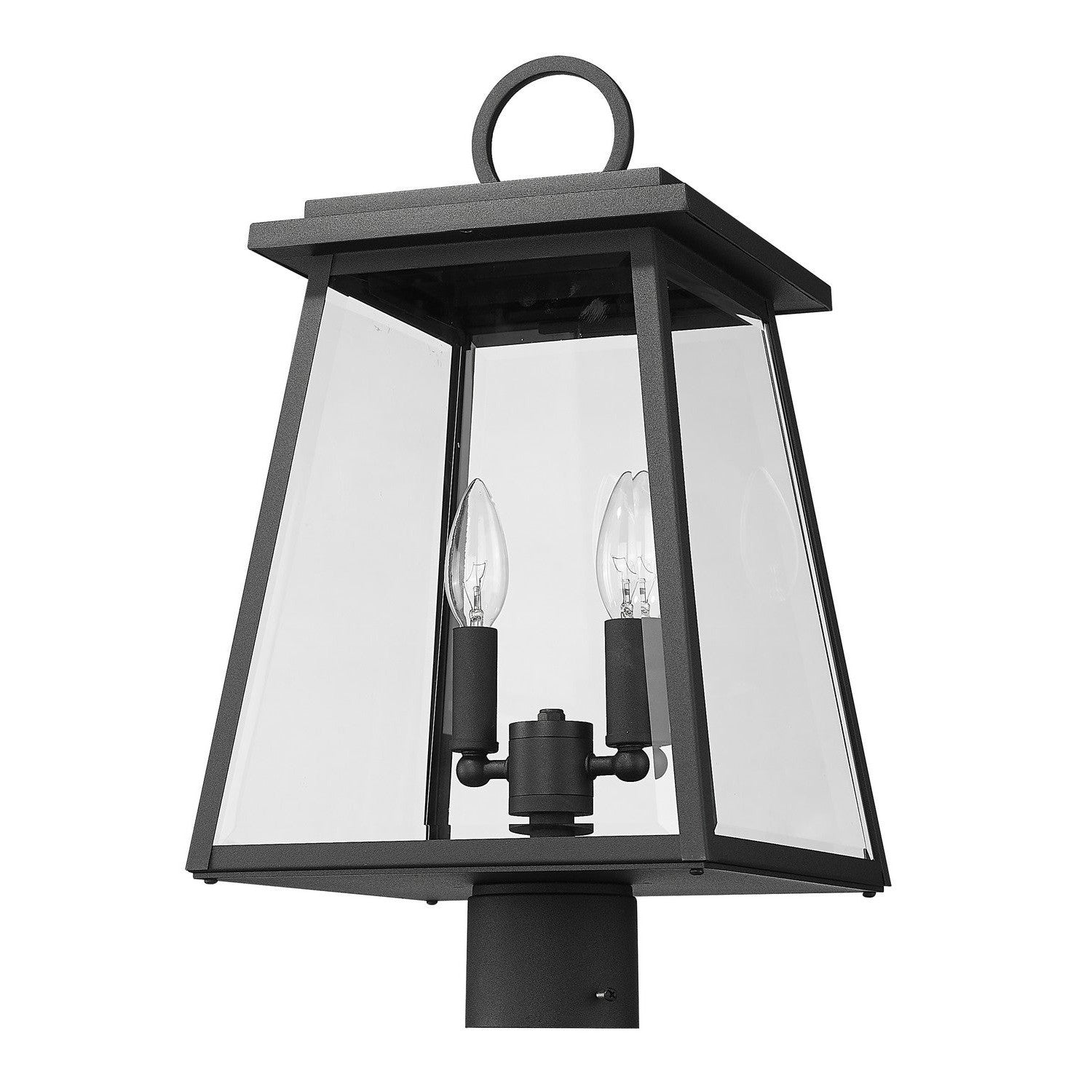 Z-Lite - 521PHMR-BK - Two Light Outdoor Post Mount Fixture - Broughton - Black