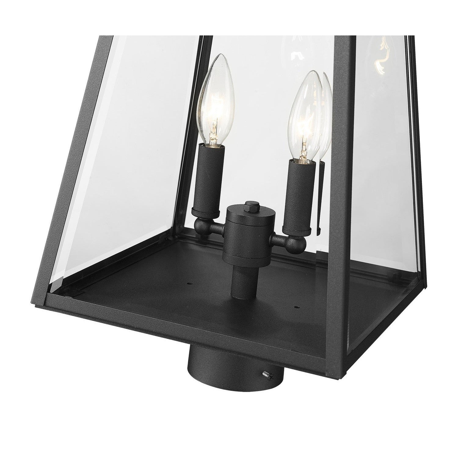 Z-Lite - 521PHMR-BK - Two Light Outdoor Post Mount Fixture - Broughton - Black