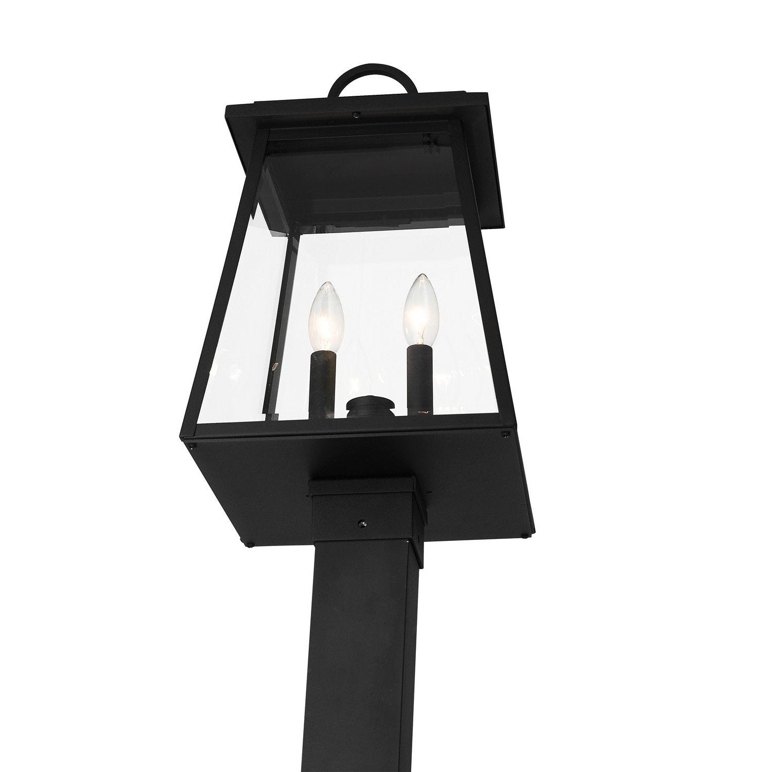 Z-Lite - 521PHMS-536P-BK - Two Light Outdoor Post Mounted Fixture - Broughton - Black