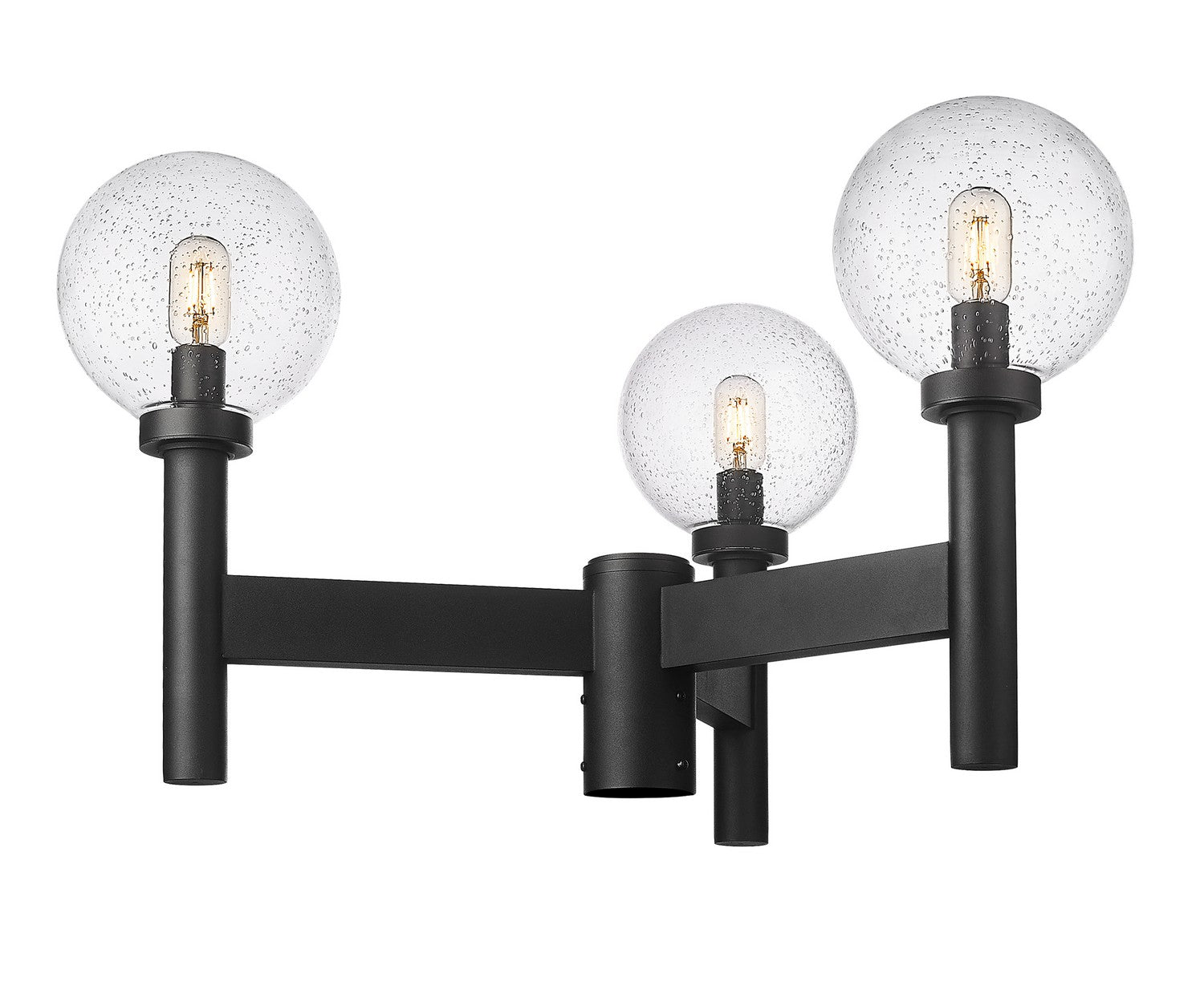 Z-Lite - 599MP3-BK - Three Light Outdoor Post Mount Fixture - Laurent - Black