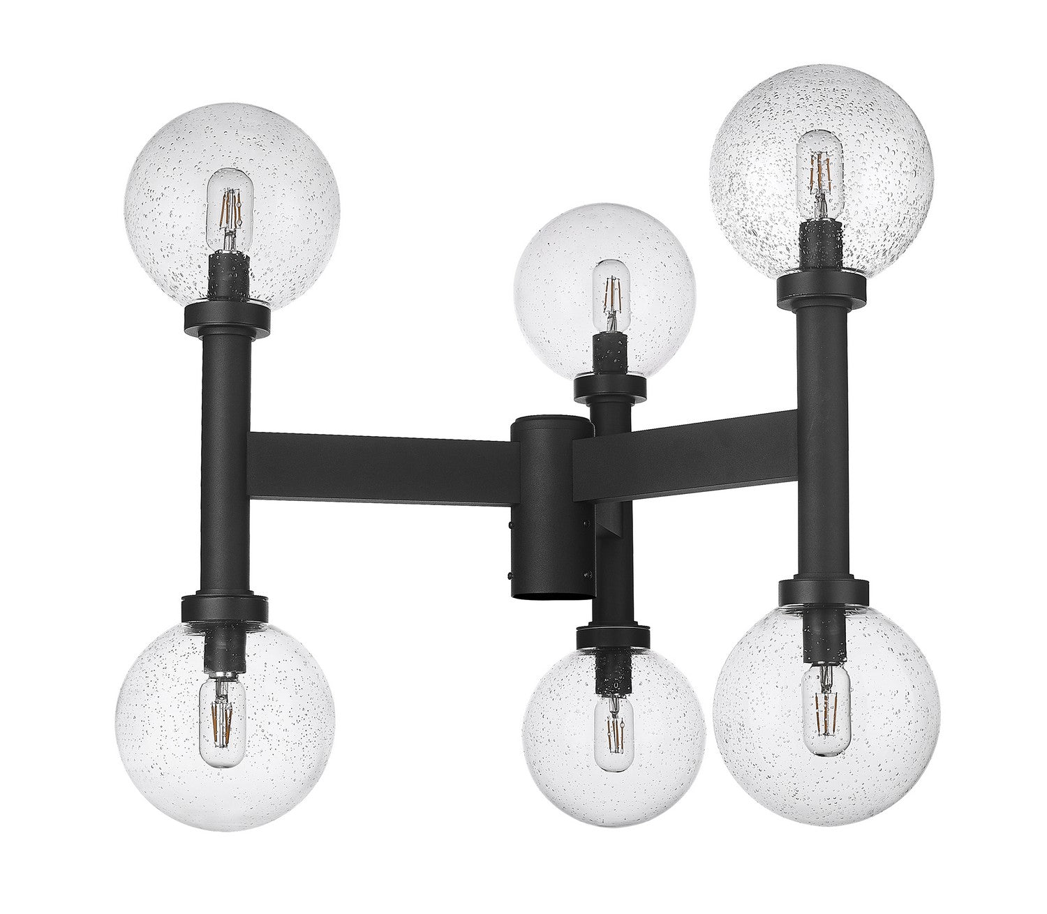 Z-Lite - 599MP6-BK - Six Light Outdoor Post Mount Fixture - Laurent - Black