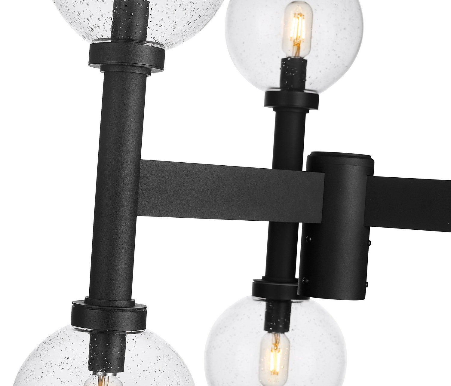 Z-Lite - 599MP6-BK - Six Light Outdoor Post Mount Fixture - Laurent - Black