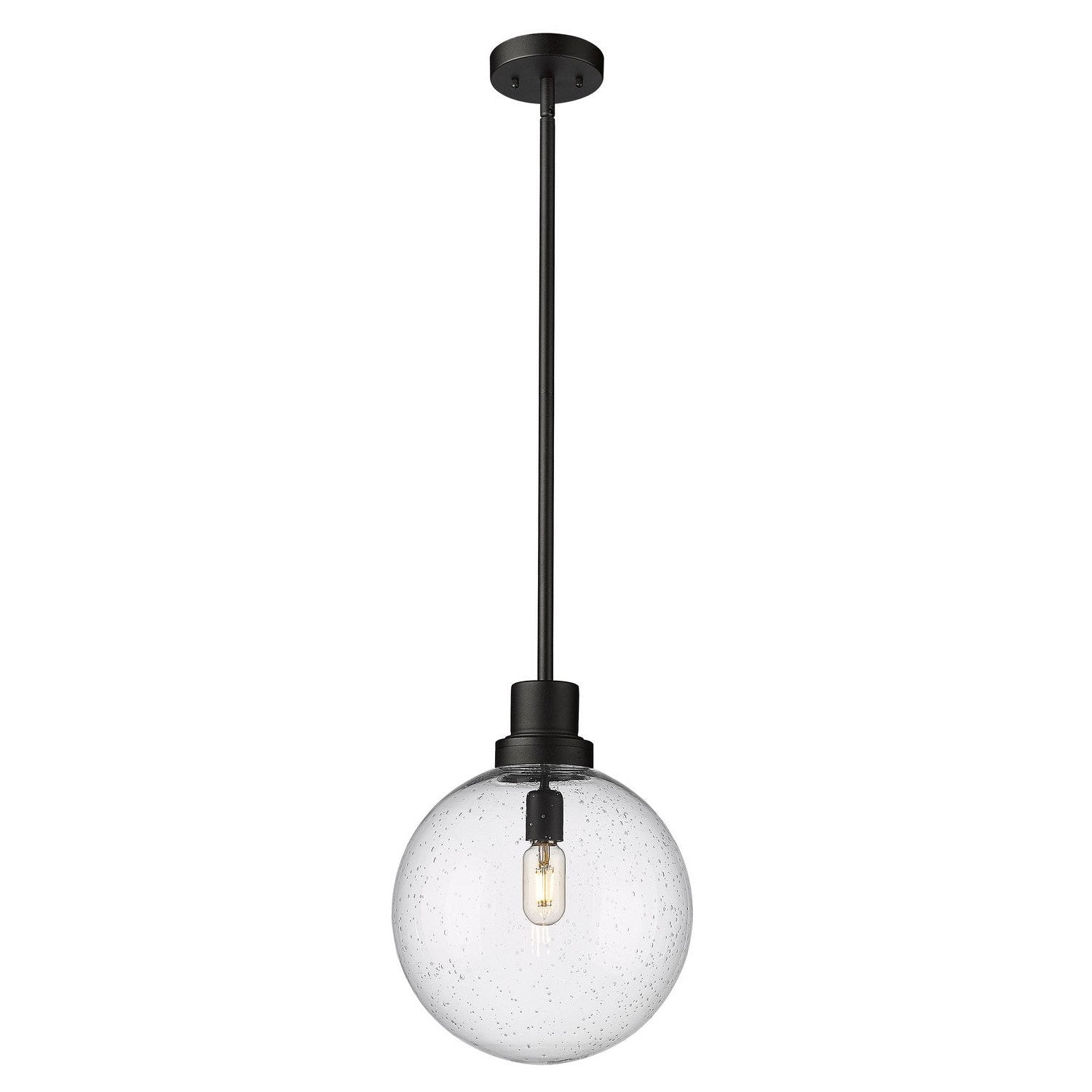 Z-Lite - 599P12-BK - One Light Outdoor Pendant - Laurent - Black