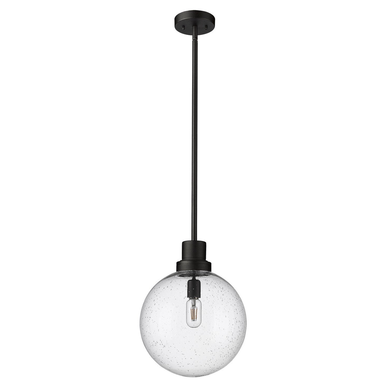 Z-Lite - 599P12-BK - One Light Outdoor Pendant - Laurent - Black