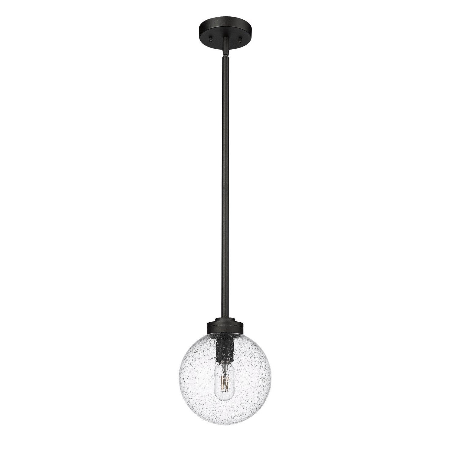 Z-Lite - 599P8-BK - One Light Outdoor Pendant - Laurent - Black