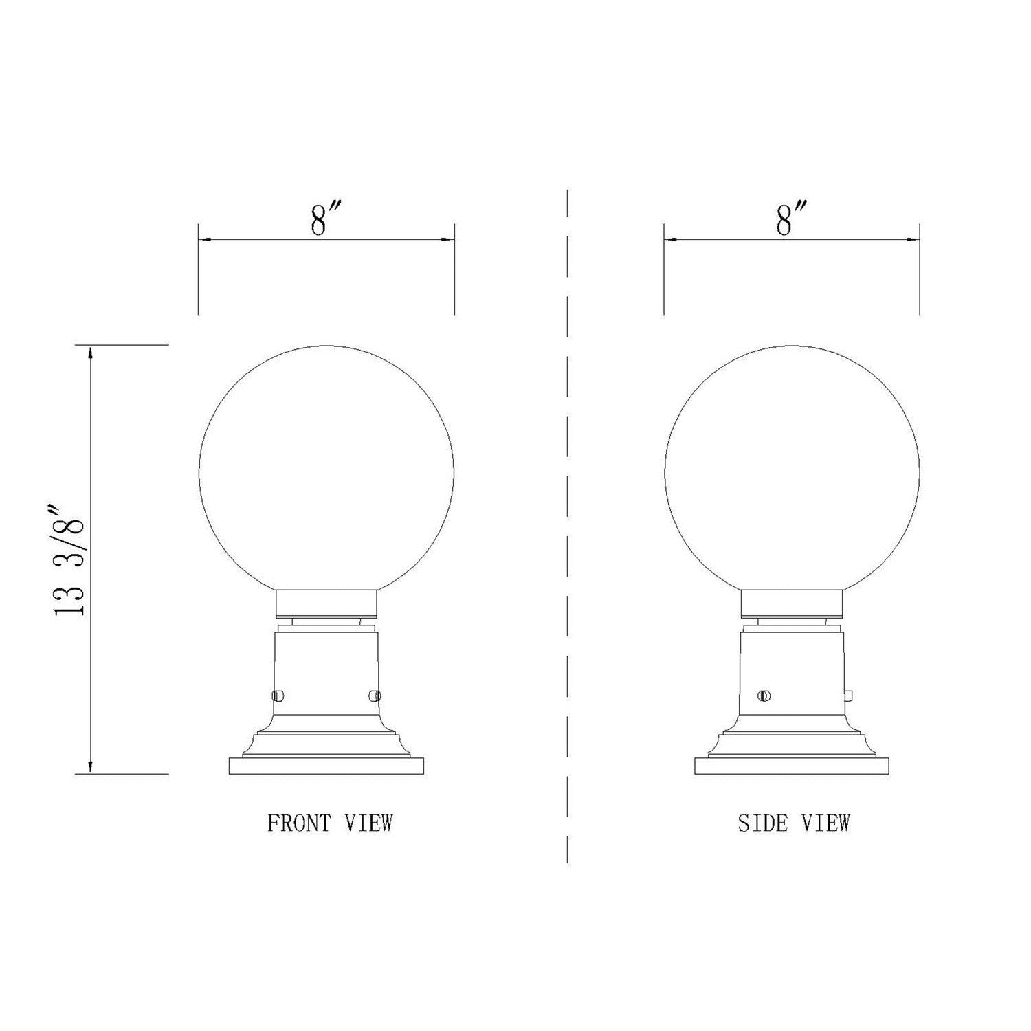 Z-Lite - 599PHM-533PM-BK - One Light Outdoor Pier Mounted Fixture - Laurent - Black