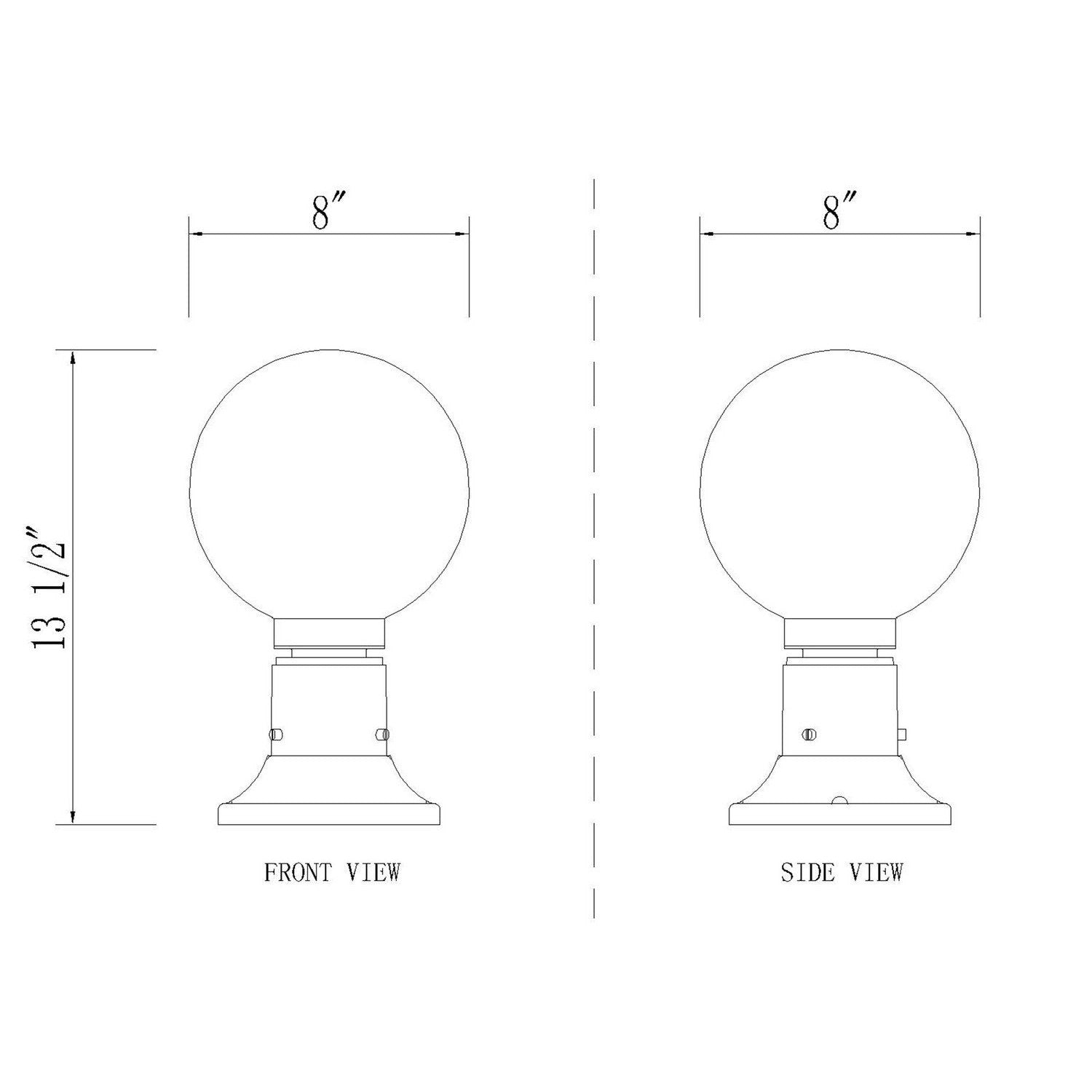 Z-Lite - 599PHM-553PM-BK - One Light Outdoor Pier Mounted Fixture - Laurent - Black