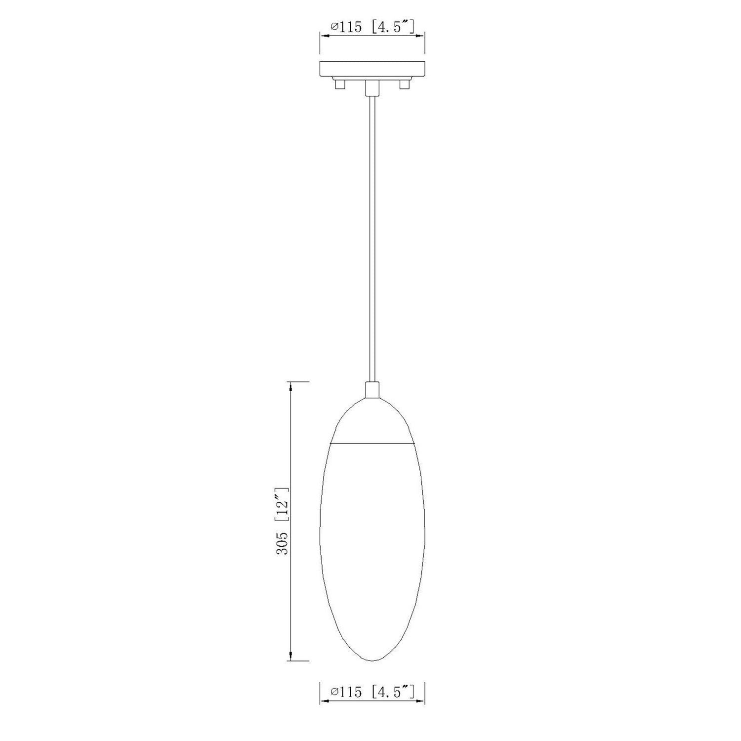 Z-Lite - 651P-RB - One Light Pendant - Arden - Rubbed Brass