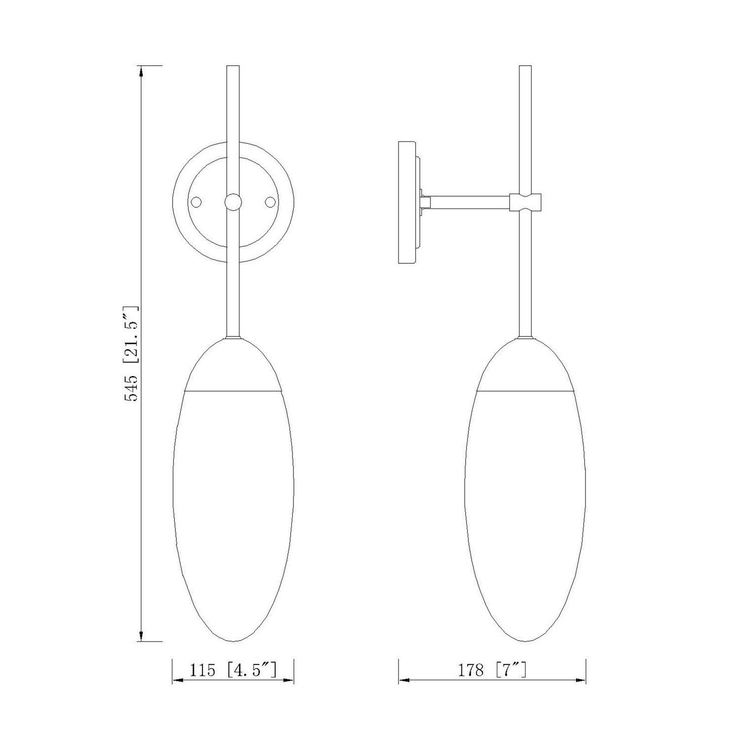 Z-Lite - 651S-MB - One Light Wall Sconce - Arden - Matte Black