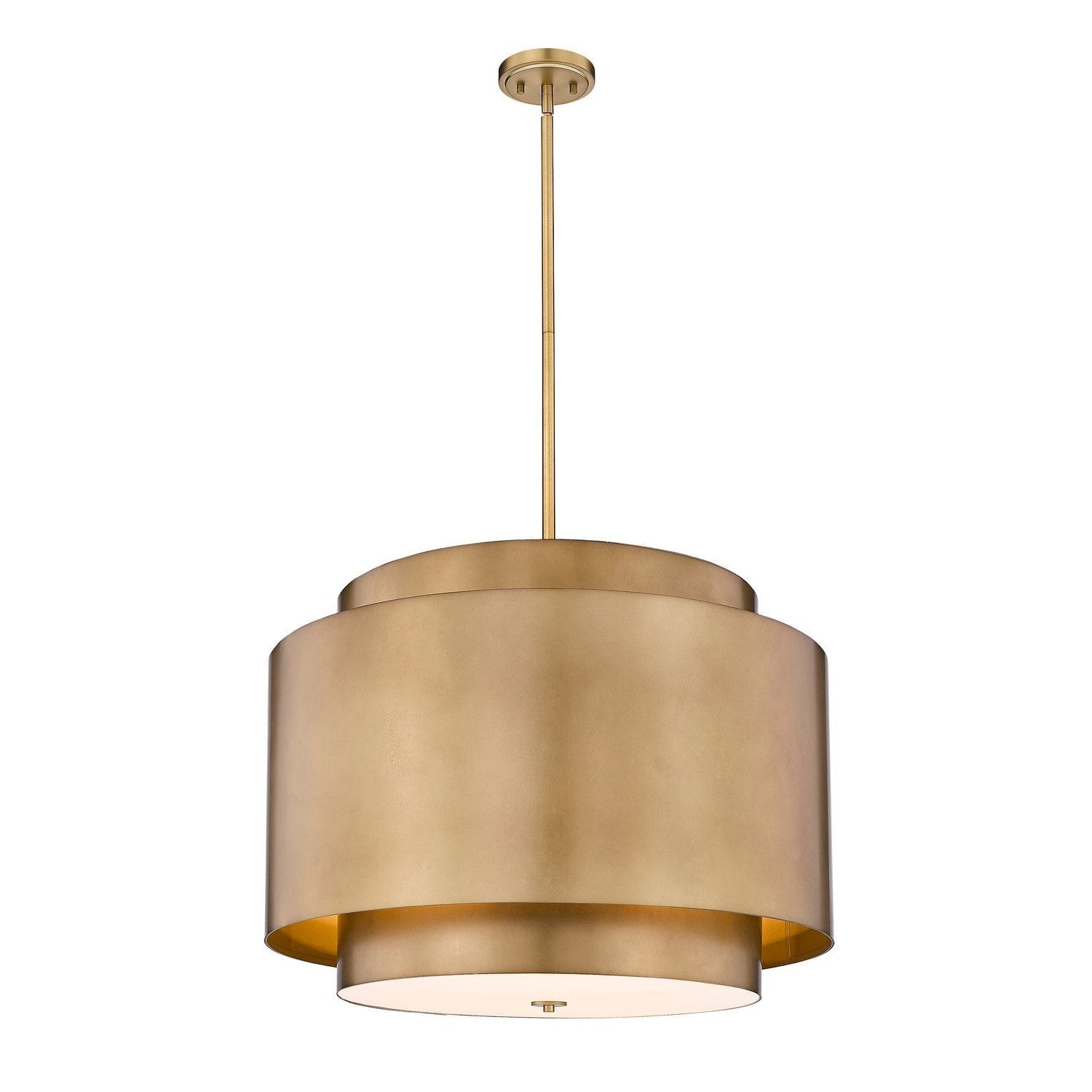 Z-Lite - 739P32-RB - Four Light Chandelier - Harlech - Rubbed Brass