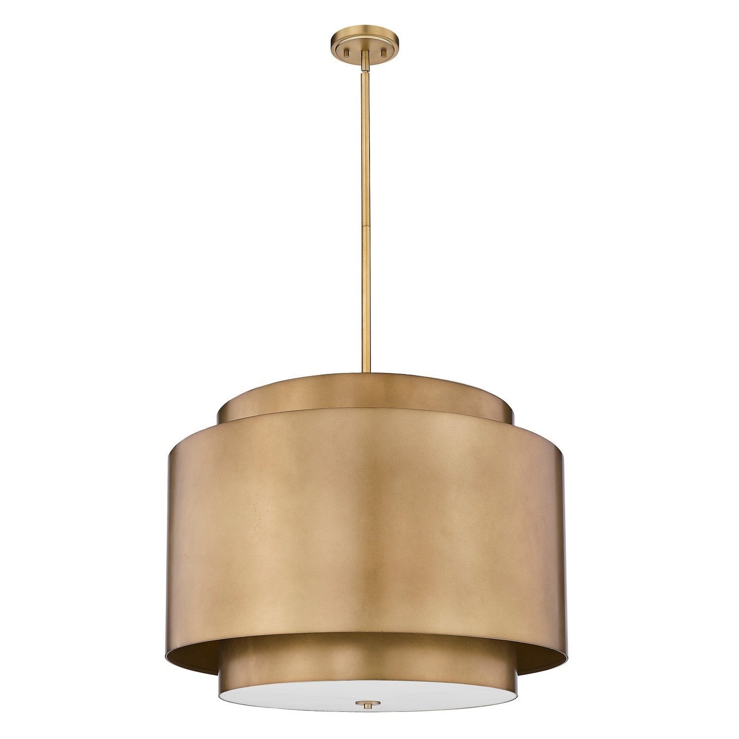 Z-Lite - 739P32-RB - Four Light Chandelier - Harlech - Rubbed Brass